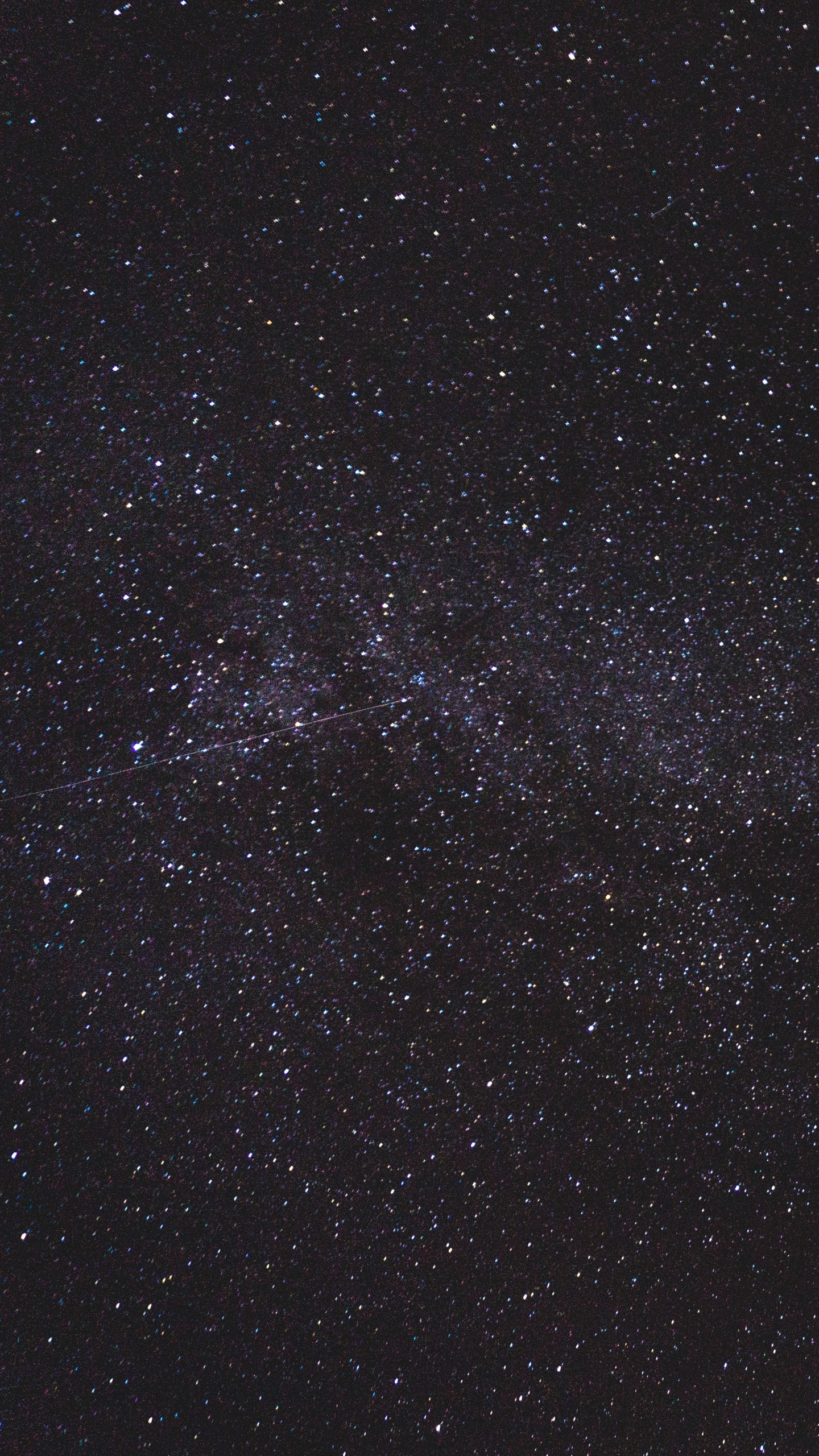 Обои ночное небо, темнота, звезда, черный, атмосфера в разрешении 1440x2560