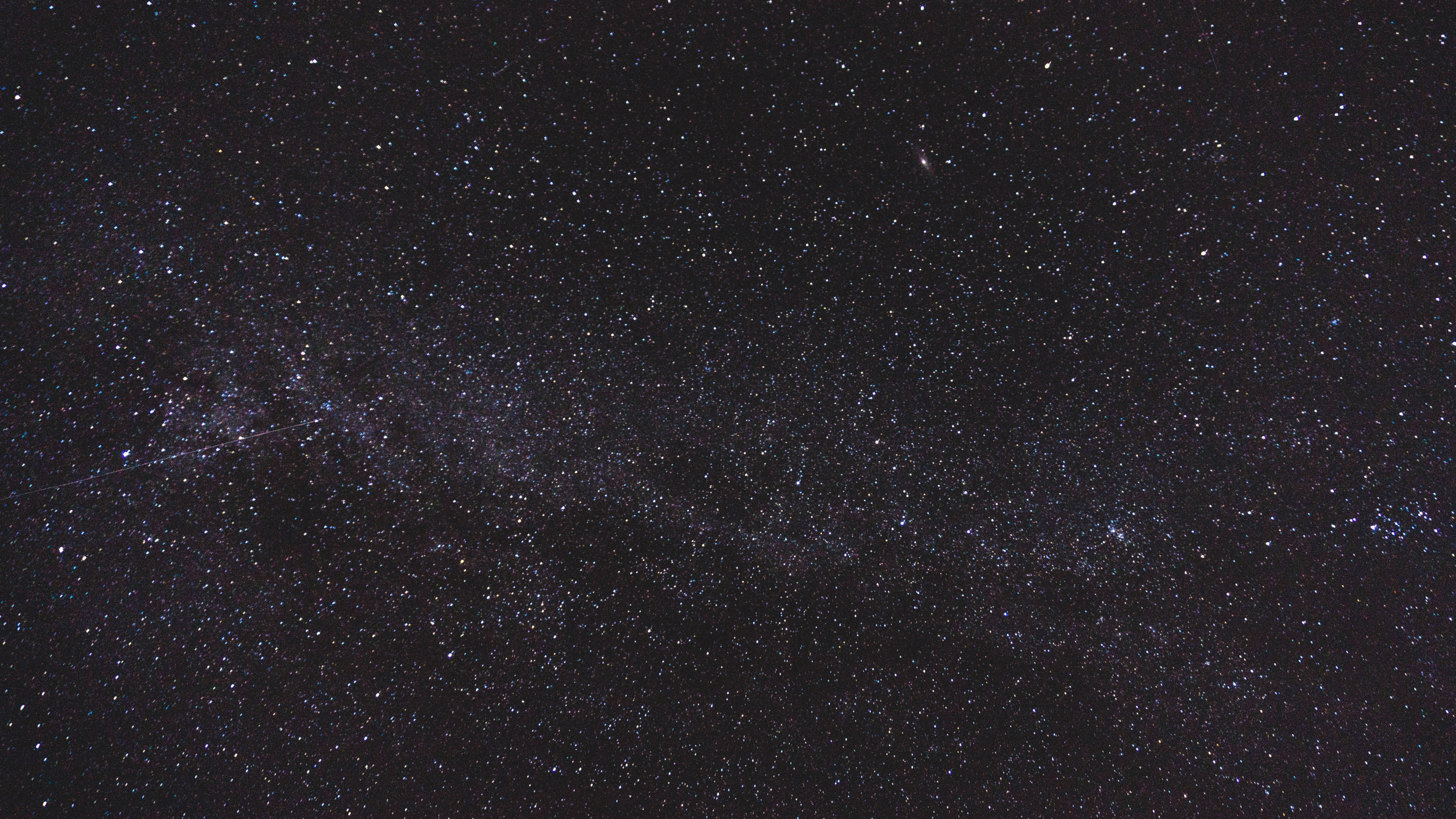 Обои ночное небо, темнота, звезда, черный, атмосфера в разрешении 2560x1440