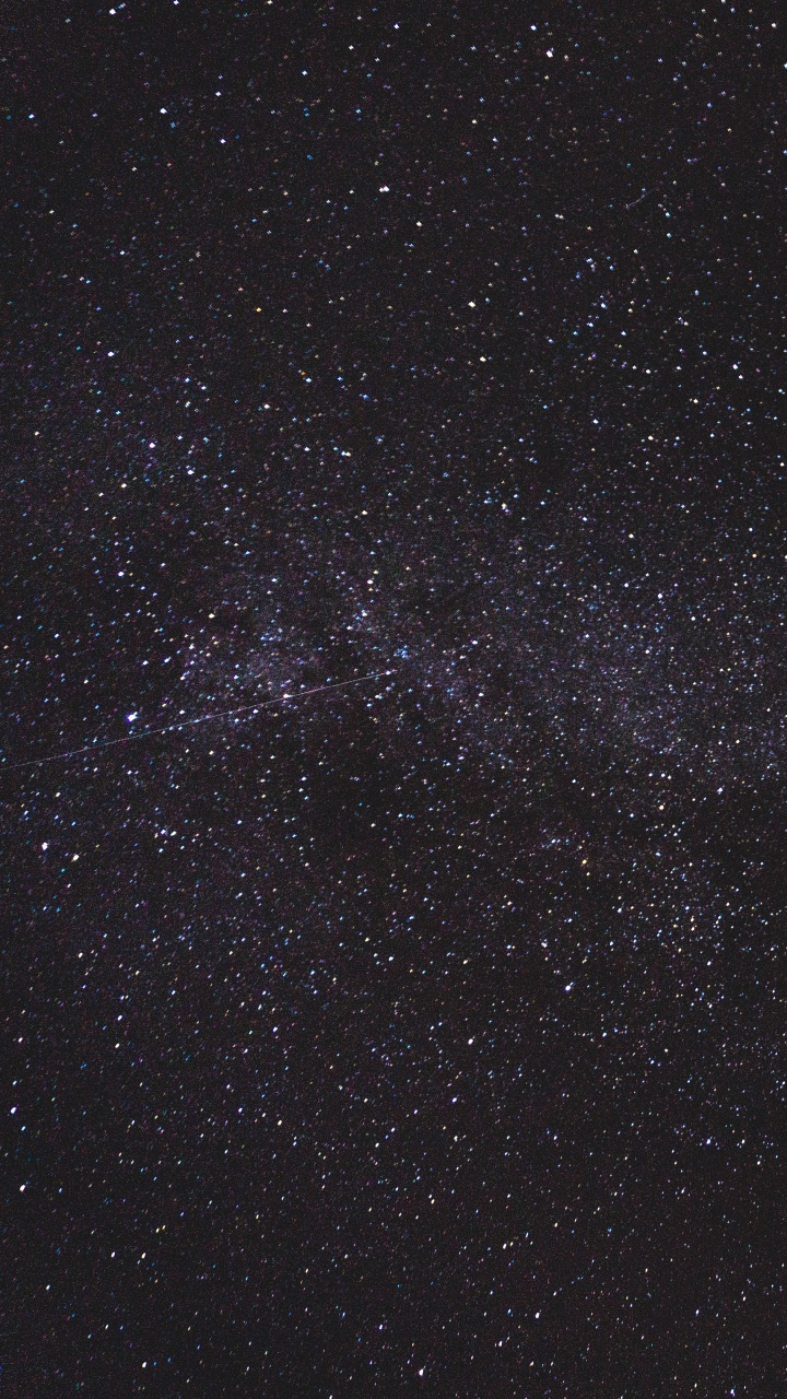 Обои ночное небо, темнота, звезда, черный, атмосфера в разрешении 720x1280