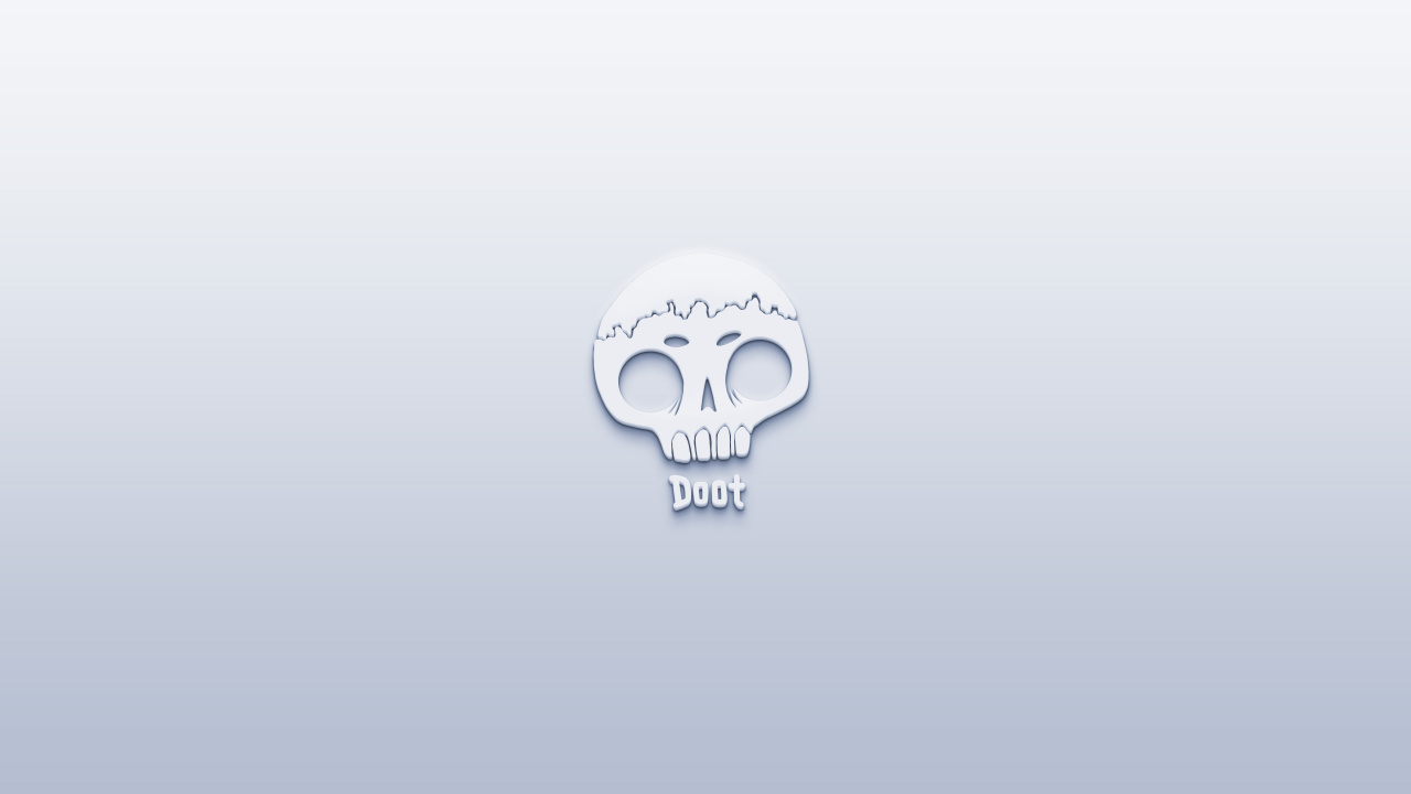 Обои кость, лого, череп, серебро, графика в разрешении 1280x720