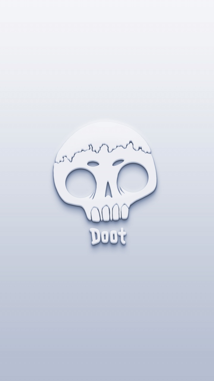 Обои кость, лого, череп, серебро, графика в разрешении 720x1280