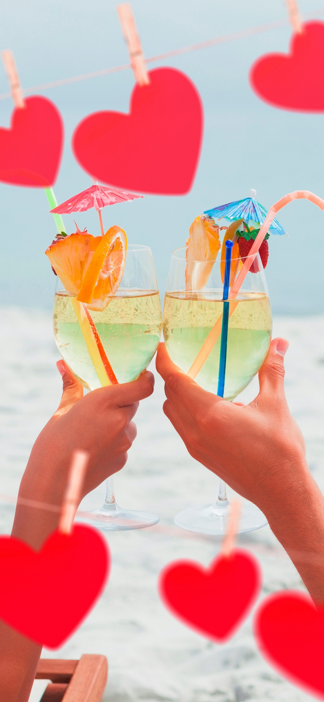 Обои любовь, лето, забава, отпуск, досуг в разрешении 1125x2436