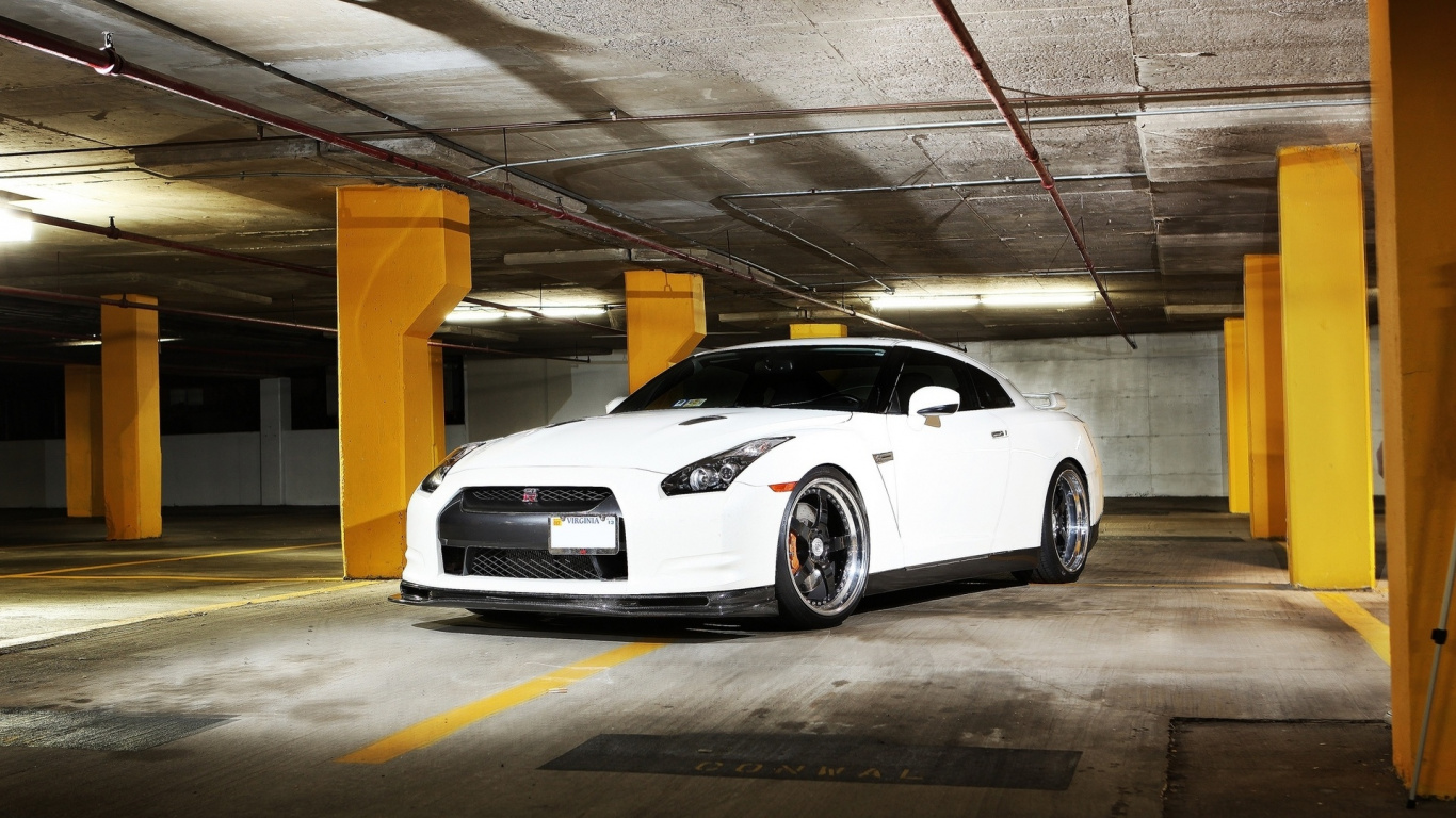 Обои Ниссан, спорткар, авто, суперкар, обод в разрешении 1366x768