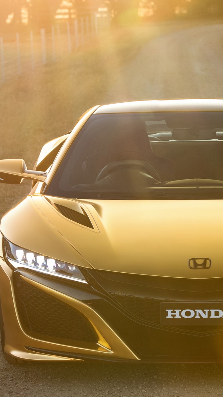 Обои Хонда NSX на золото, honda nsx, авто, Хонда, спорткар в разрешении 720x1280