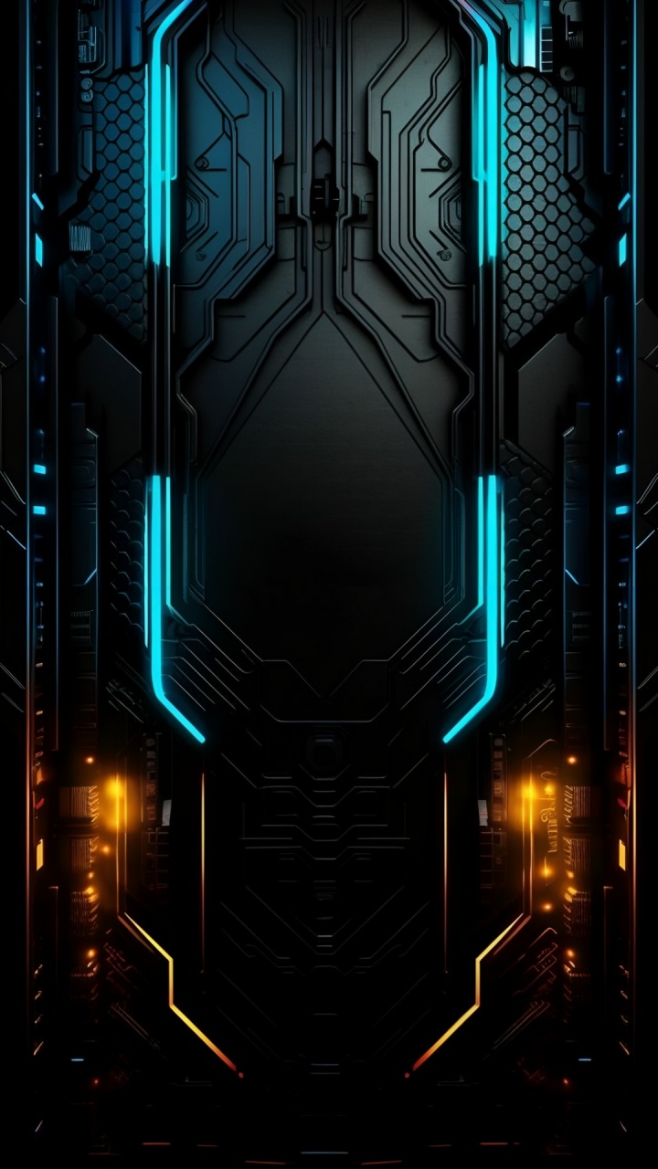 Обои темнота, дизайн интерьера, Tecno, графика, дизайн в разрешении 720x1280