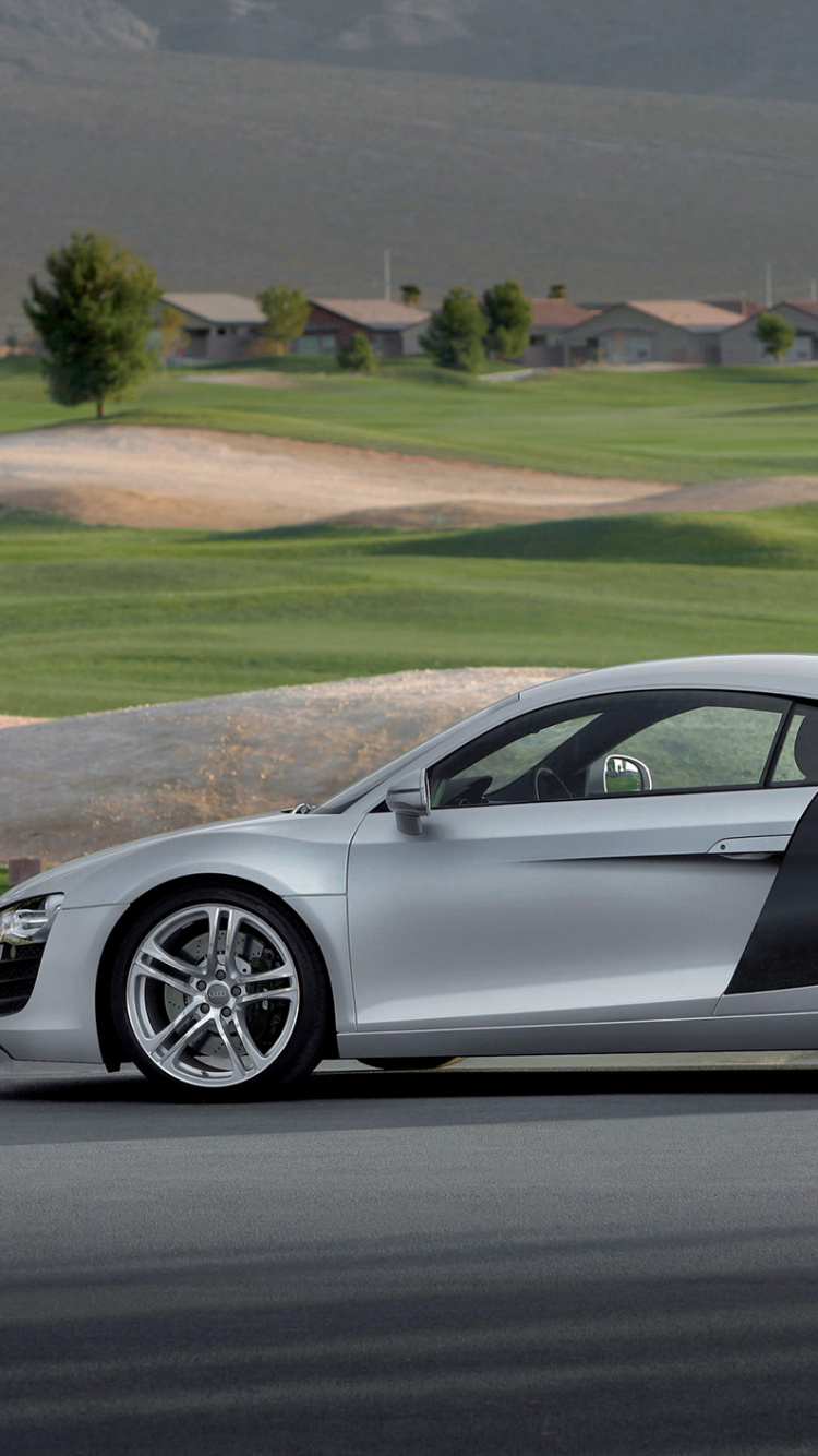 Обои авто, audi, audi r8, спорткар, яблоко в разрешении 750x1334