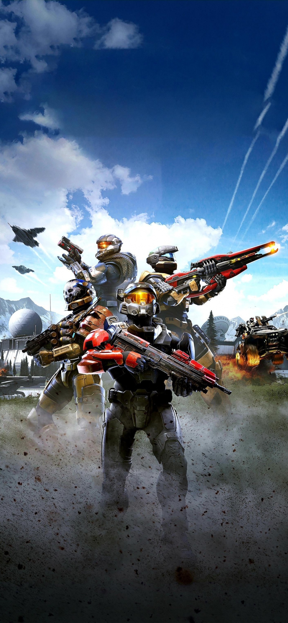 Обои Гало Бесконечно, halo 4, halo 3, мастер чиф, многопользовательская видео игра в разрешении 1125x2436