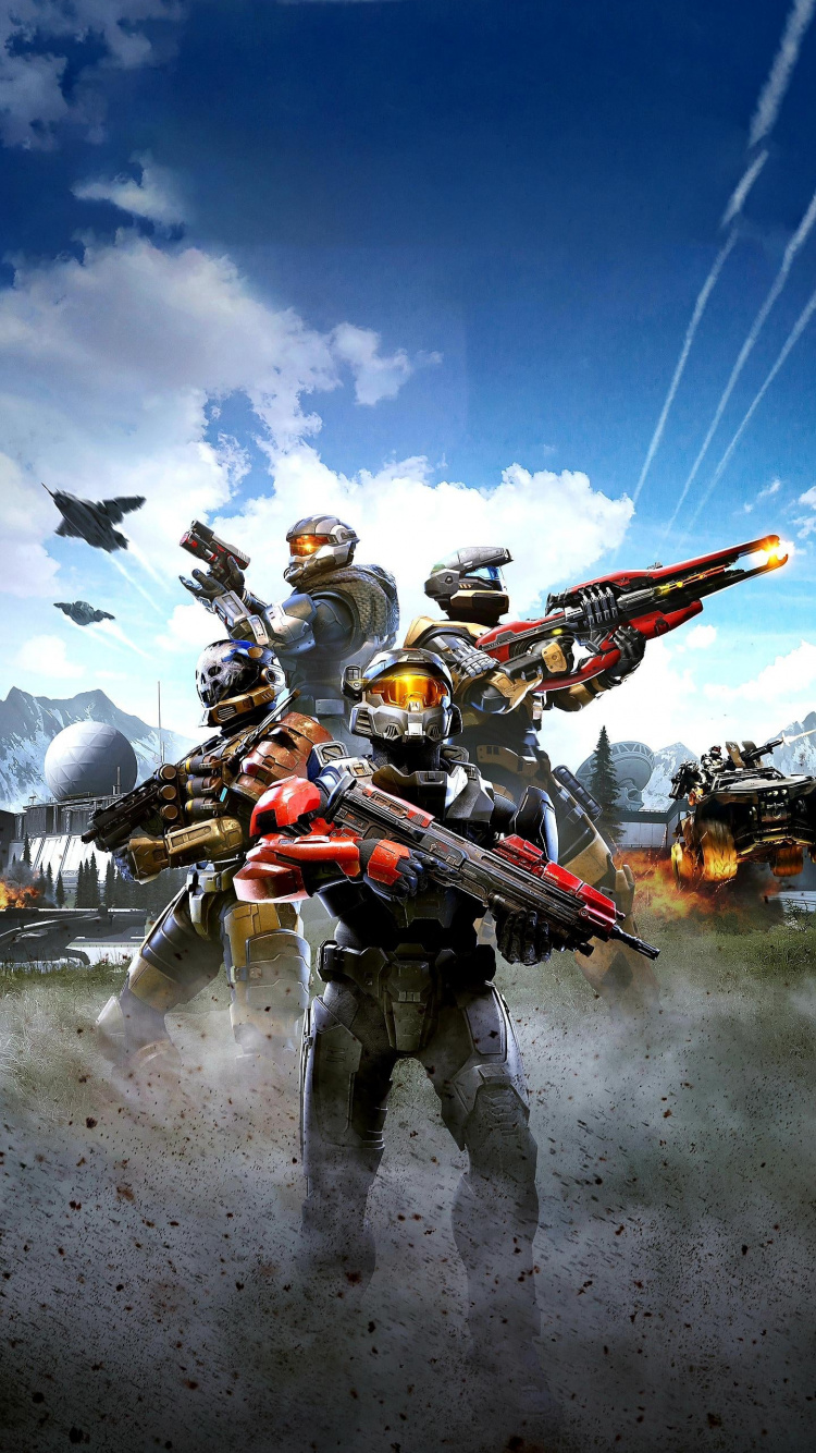 Обои Гало Бесконечно, halo 4, halo 3, мастер чиф, многопользовательская видео игра в разрешении 750x1334