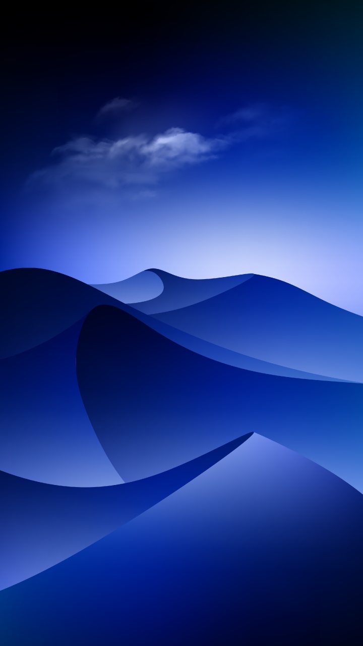 Обои атмосфера, склон, облако, природный ландшафт, горизонт в разрешении 720x1280