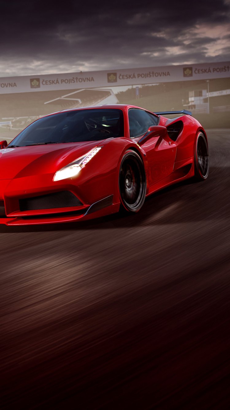 Обои авто, Ferrari, группы novitec, суперкар, спорткар в разрешении 750x1334