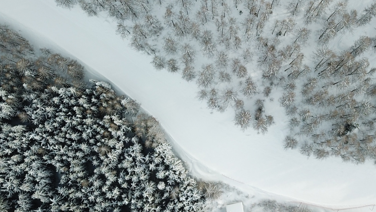 Обои снег, зима, вода, гидроресурсы, природный ландшафт в разрешении 1280x720