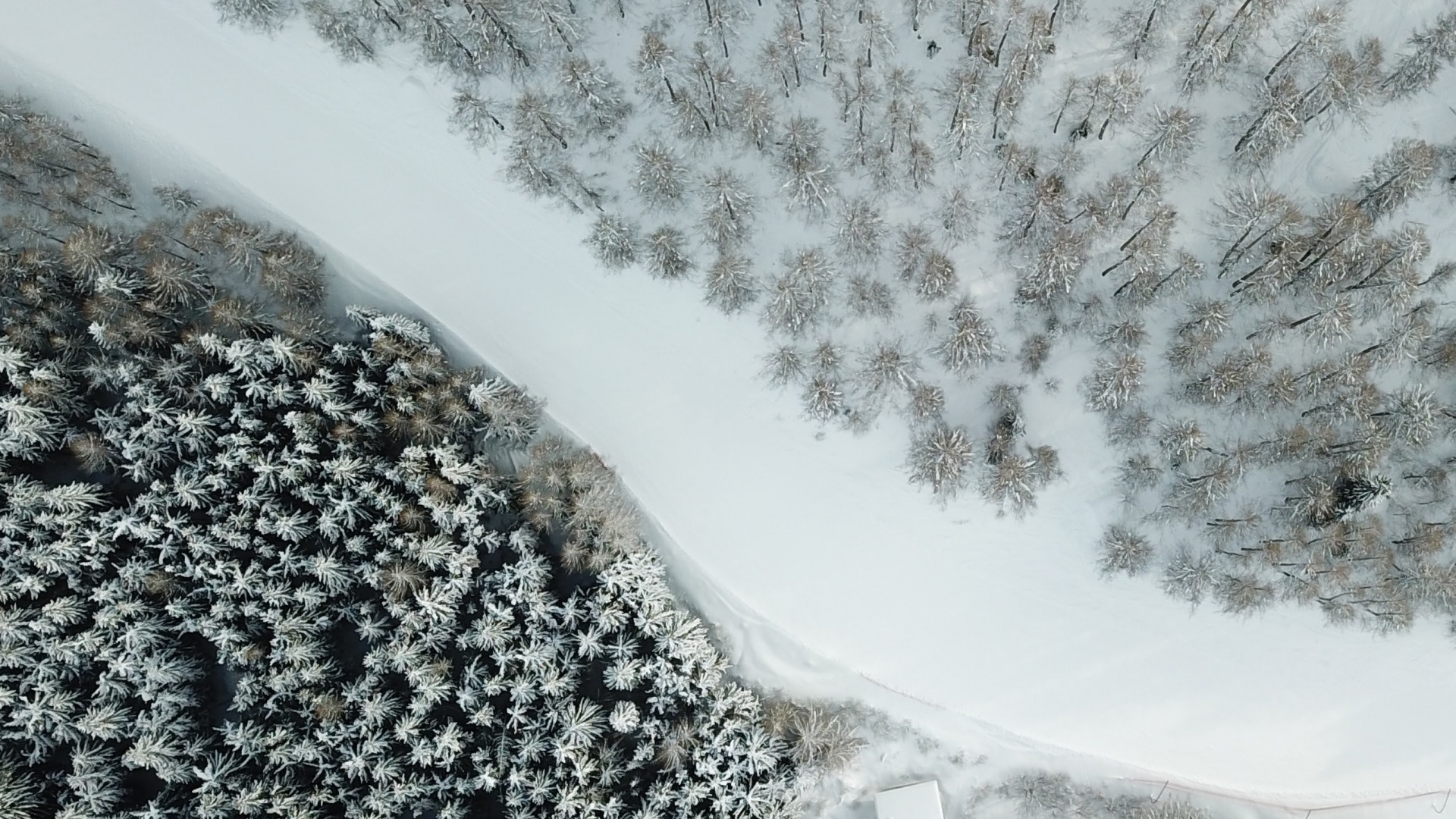 Обои снег, зима, вода, гидроресурсы, природный ландшафт в разрешении 1920x1080
