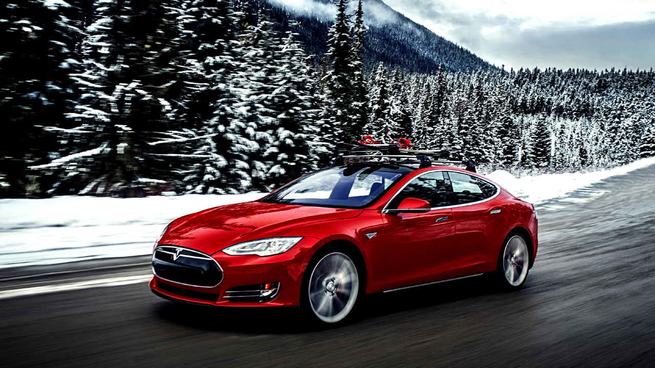 Обои спорткар, авто, Тесла модель Х, автомобиль, 2016 S модели Tesla P90D в разрешении 1280x720