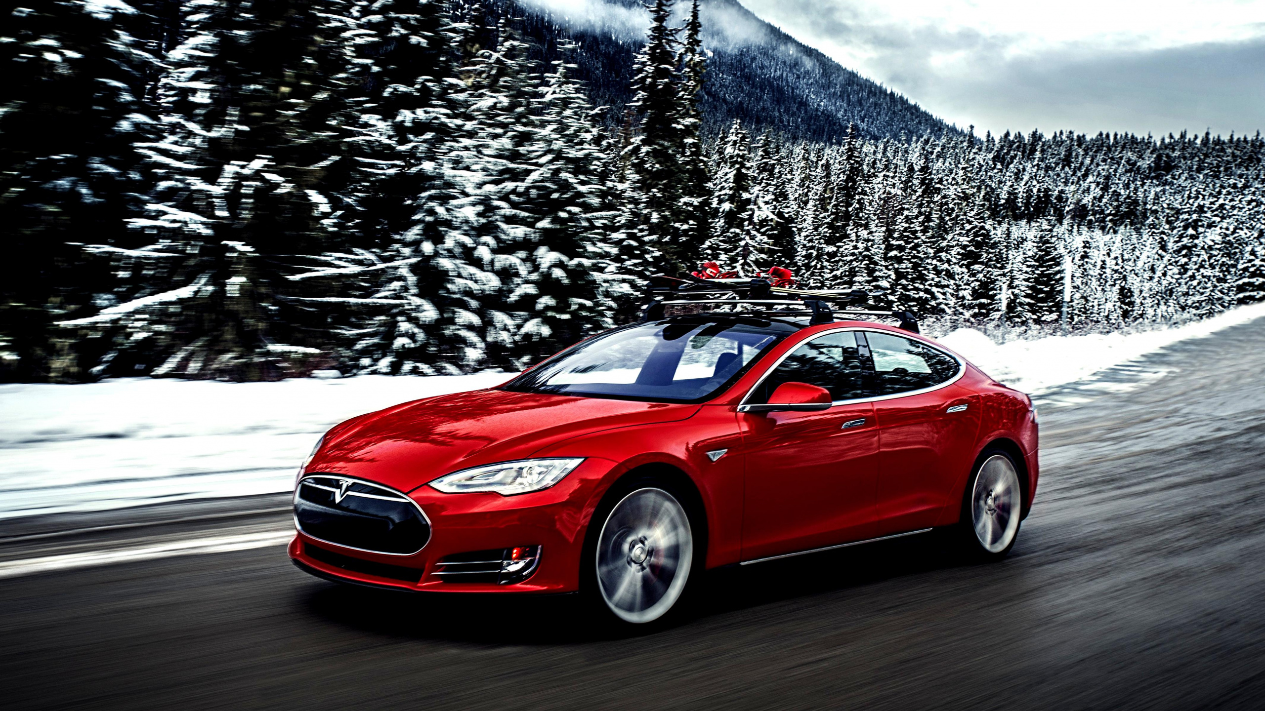 Обои спорткар, авто, Тесла модель Х, автомобиль, 2016 S модели Tesla P90D в разрешении 2560x1440