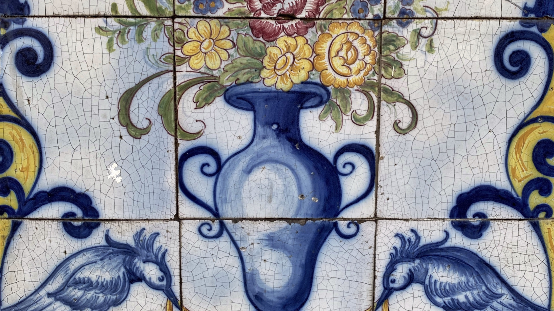 Обои арт, Лиссабон, АР деко, плитка, дизайн в разрешении 1920x1080