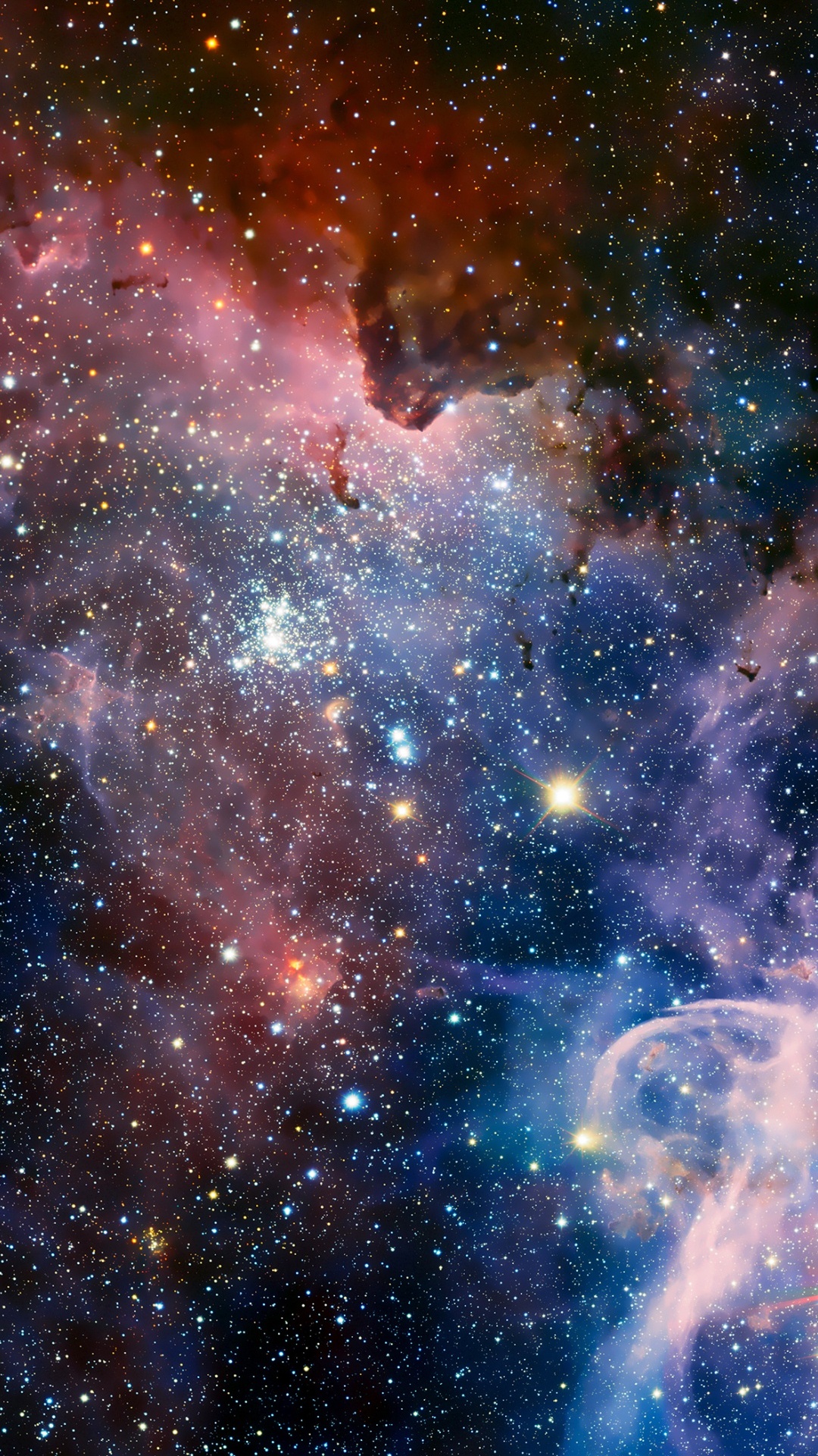 Обои смартфон, ios, коричневый цвет, атмосфера, туманность в разрешении 1080x1920