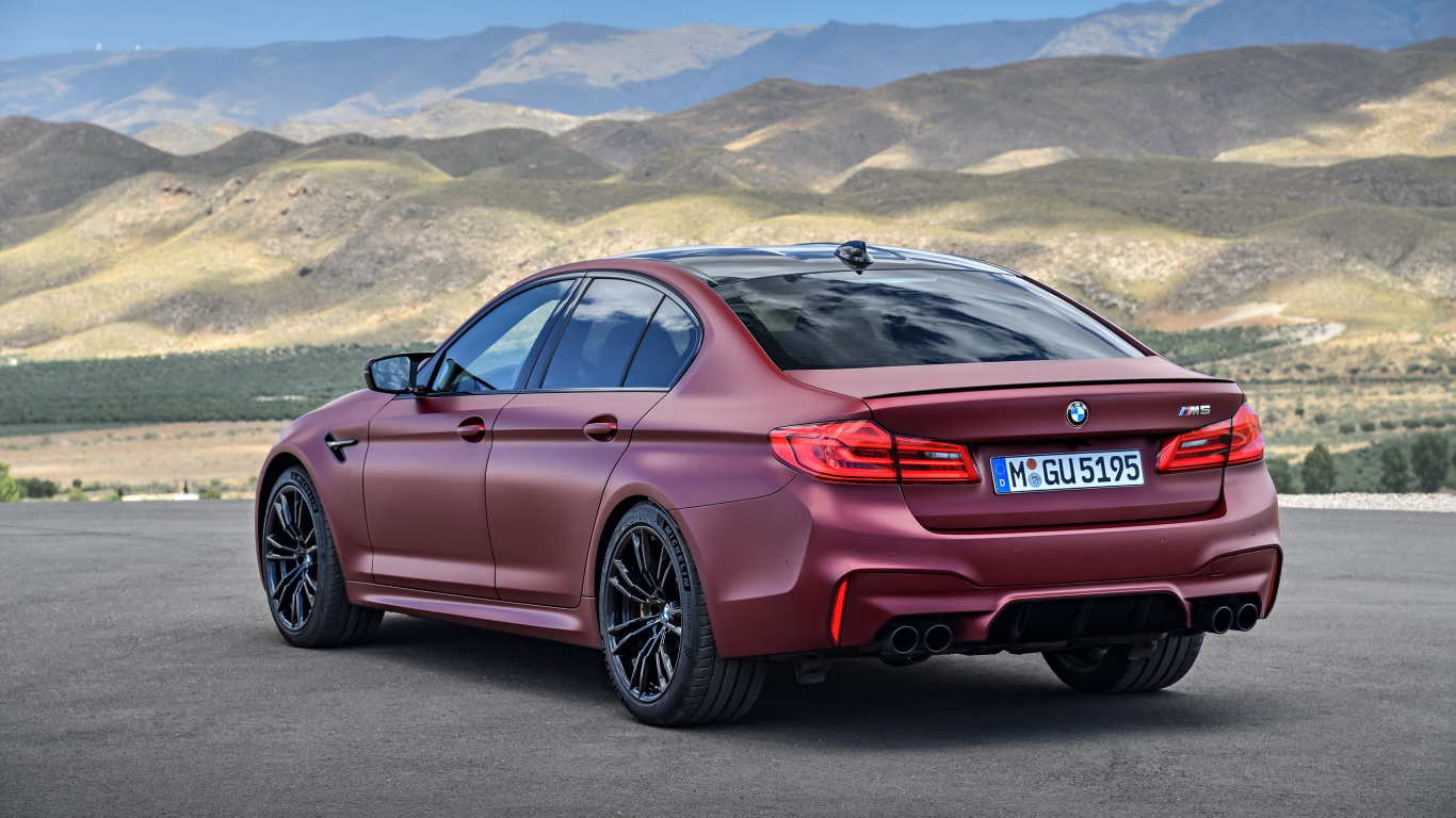 Обои БМВ М5 2018, bmw, БМВ М5, седан, авто в разрешении 1366x768