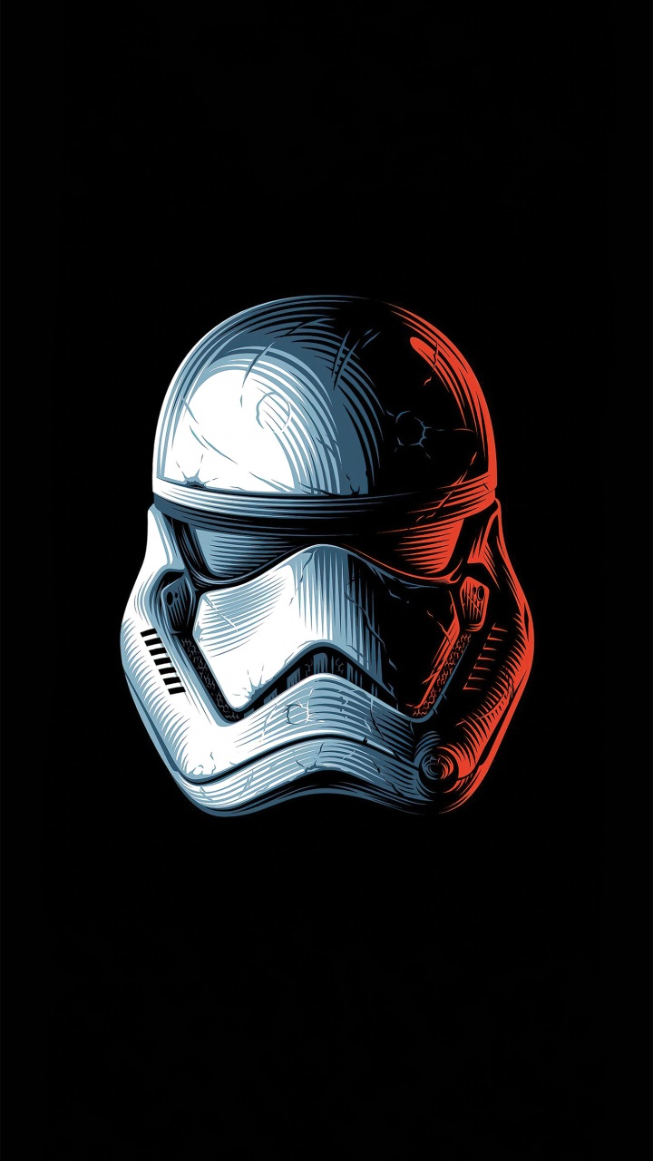 Обои череп, Звездные войны декоративная тарелка, шлем, пасть, головной убор в разрешении 720x1280