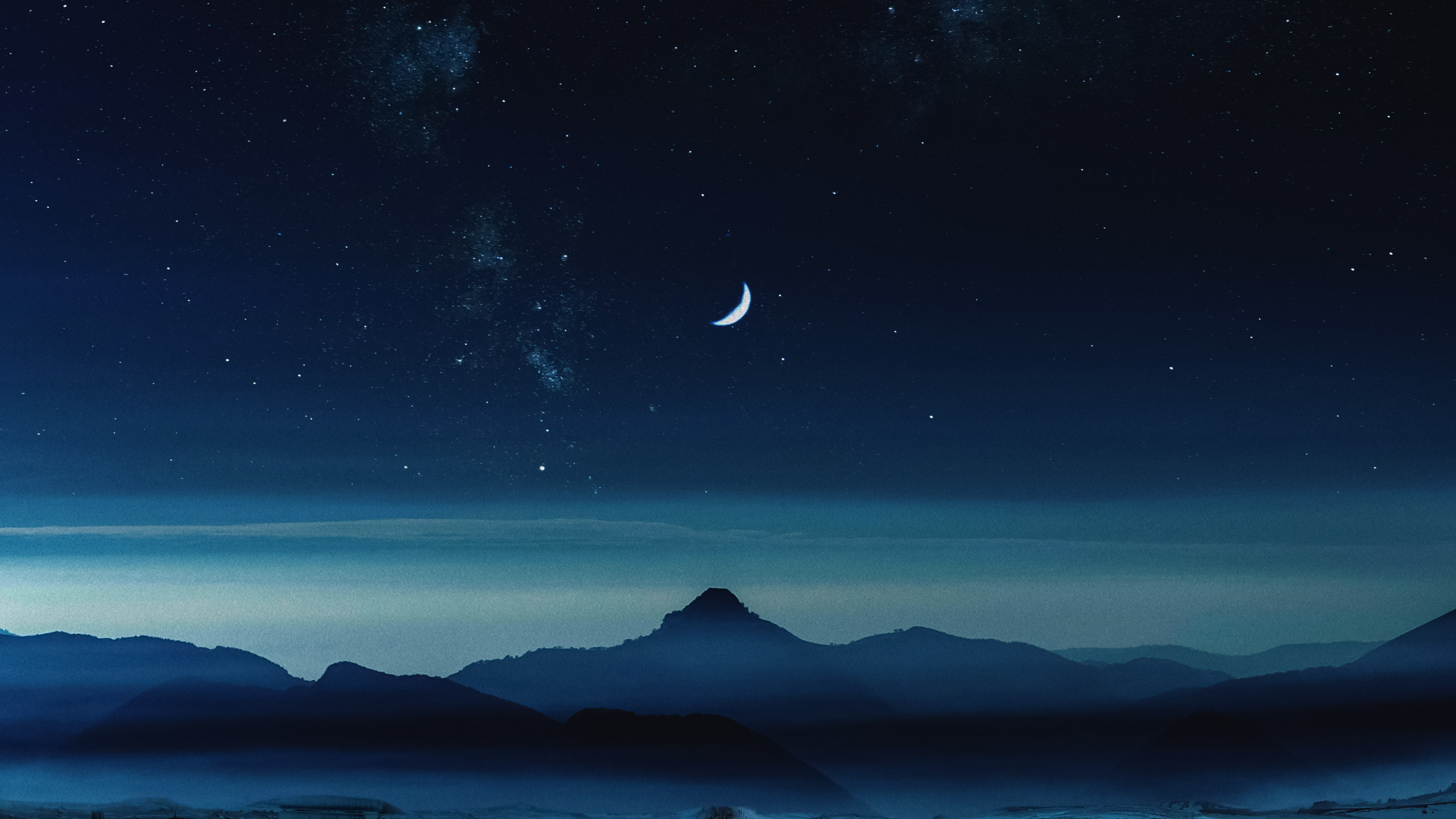 Обои soundcloud, песня, ремикс, атмосфера, гора в разрешении 2560x1440