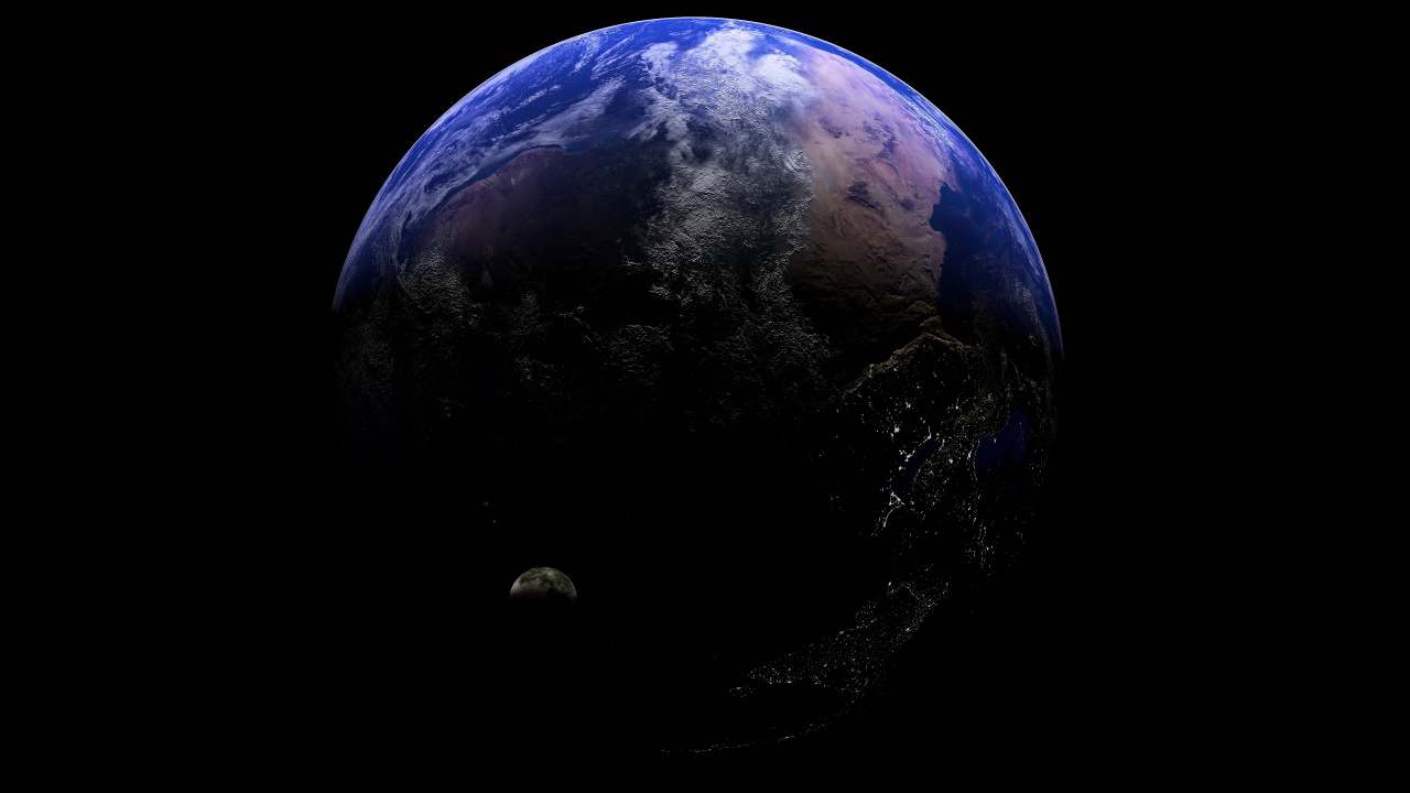 Обои астрономический объект, земля, экзопланета, планета, атмосфера в разрешении 1280x720