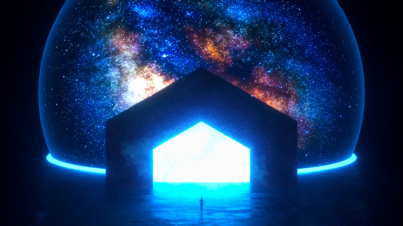 Обои земля, пульсация, биткоин, Эфириума, передача в разрешении 1366x768