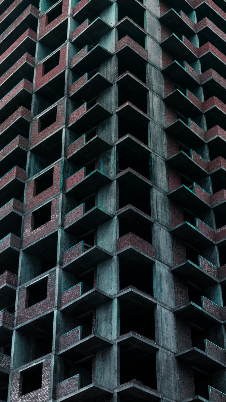 Обои архитектура, здание, кондоминиум, башня, метрополия в разрешении 750x1334