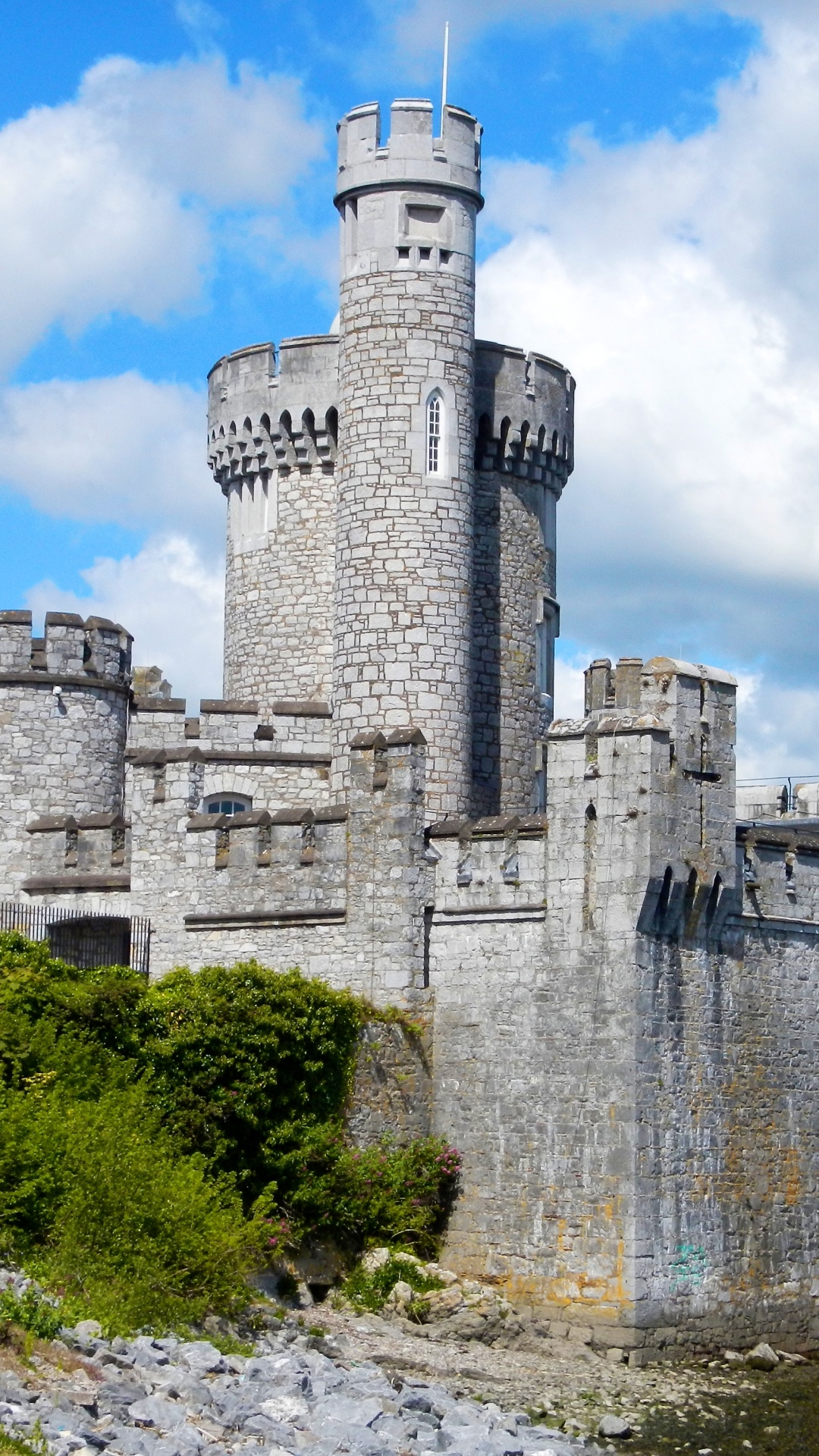 Обои Замок Блэкрок, Обсерватория Замок Блэкрок, замок, ориентир, водный путь в разрешении 1080x1920