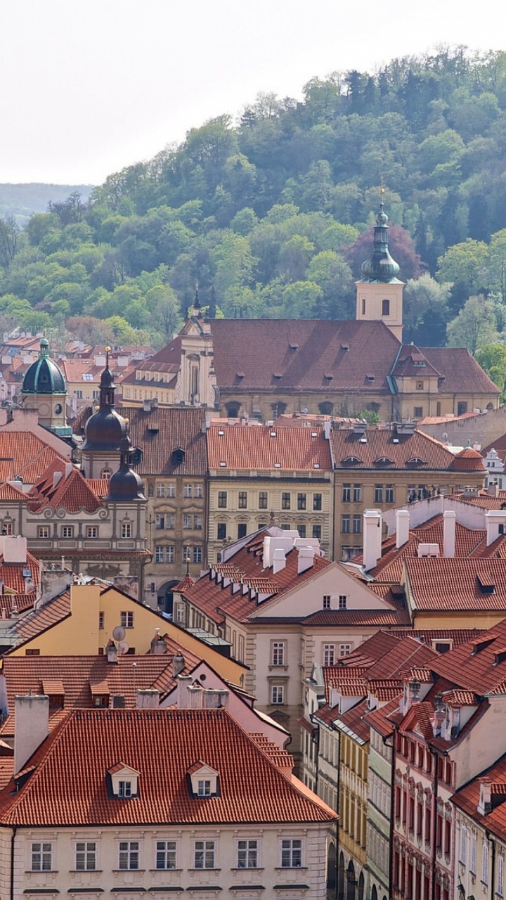 Обои Прага, городок, город, ориентир, средневековая архитектура в разрешении 720x1280