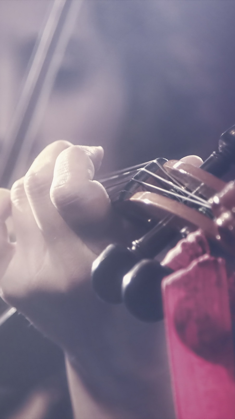 Обои скрипка, музыка, строка, темнота, музыкант в разрешении 750x1334