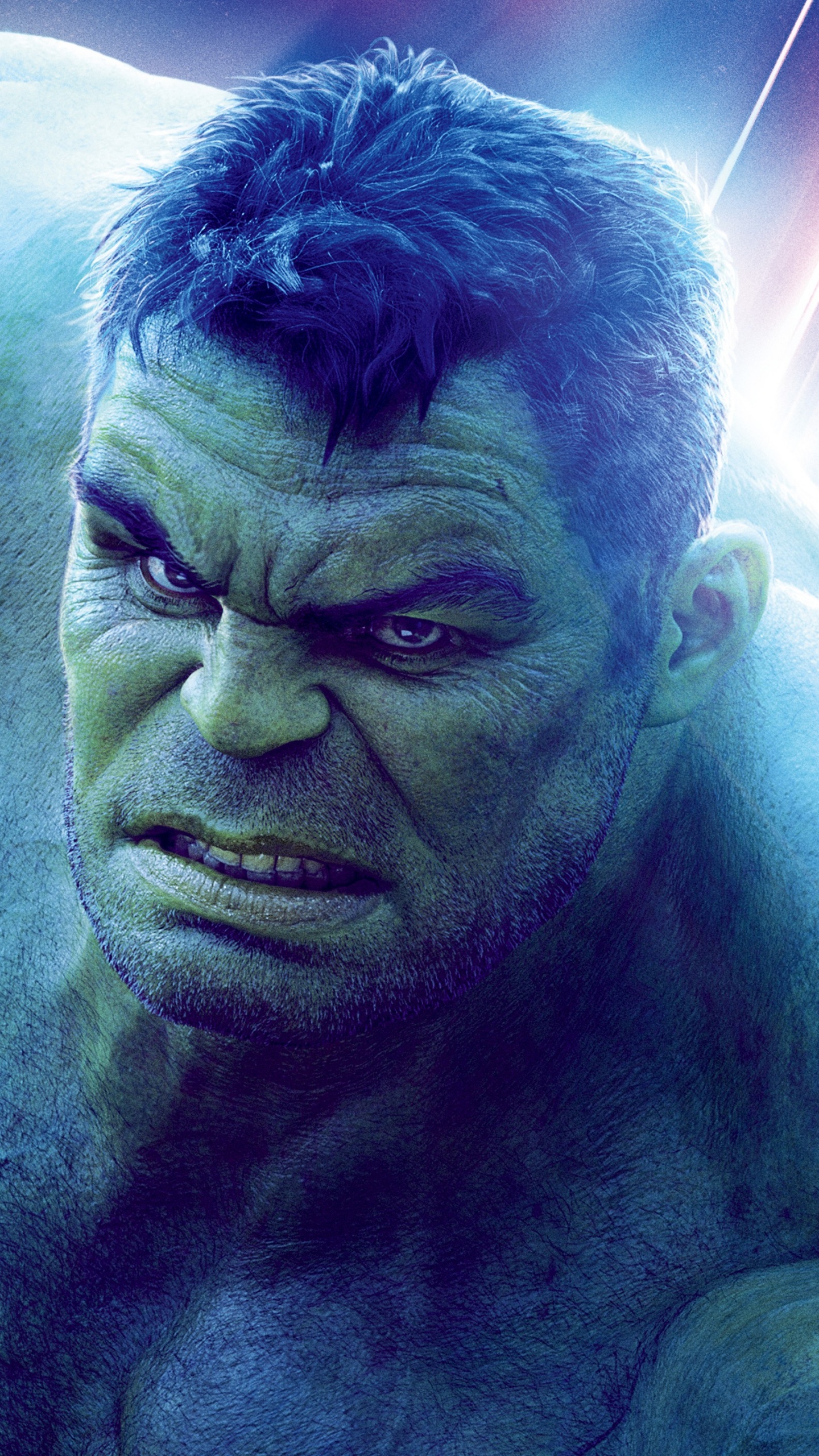 Обои Марк Руффало, Халк, Мстители: Война бесконечности, Танос, Железный человек в разрешении 1440x2560