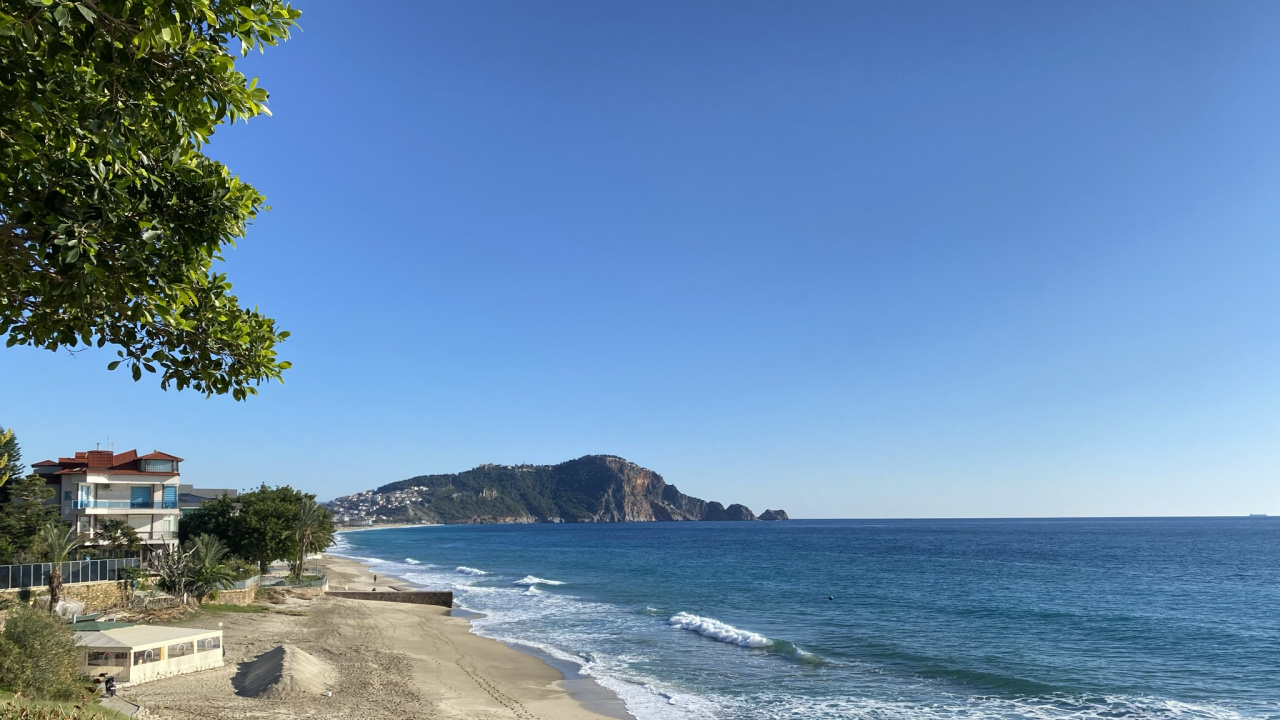 Обои побережье, вода, растение, лазурный, природный ландшафт в разрешении 1280x720