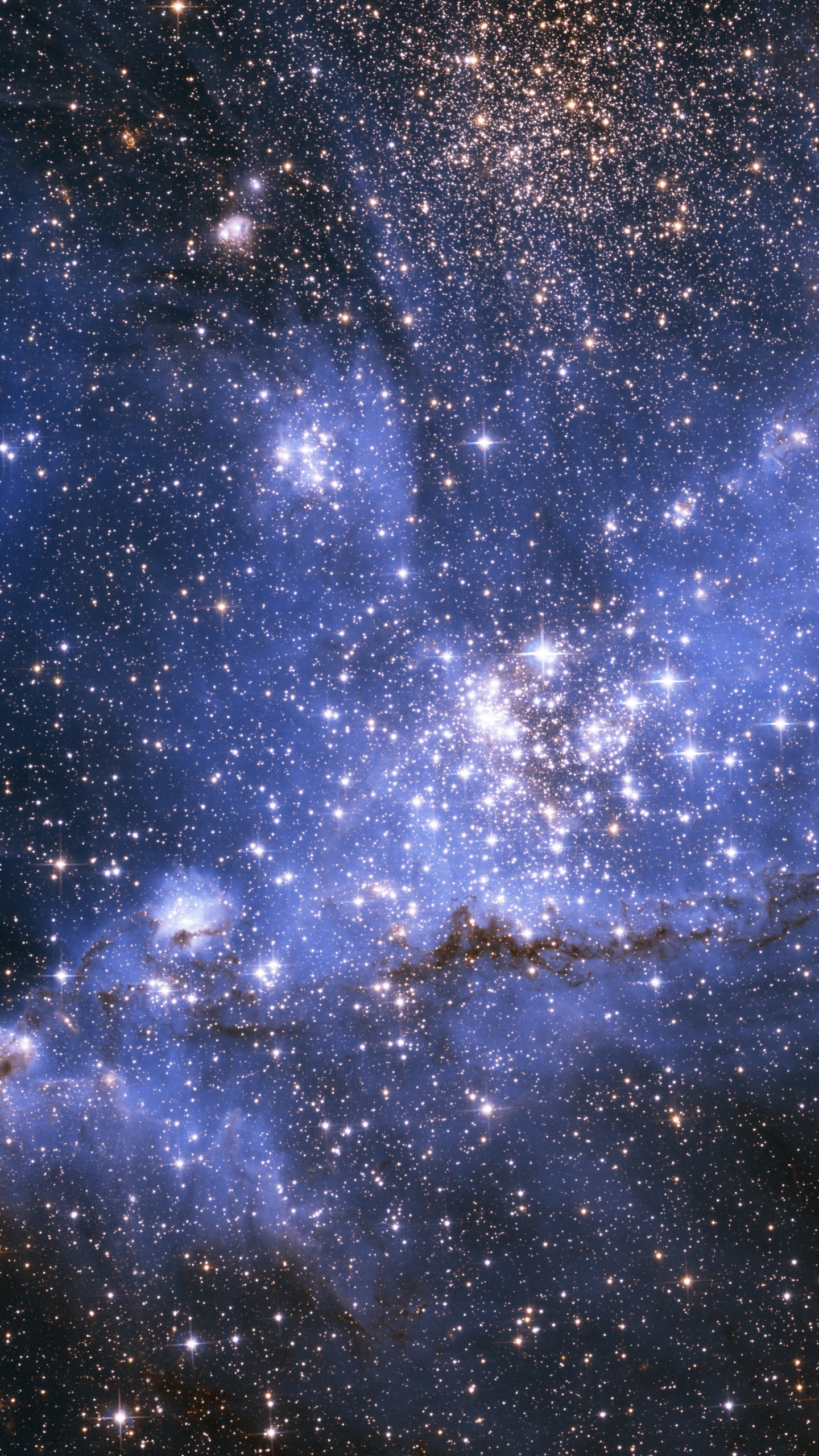 Обои туманность, звездообразование, космический телескоп Хаббл, звезда, Галактика в разрешении 1440x2560