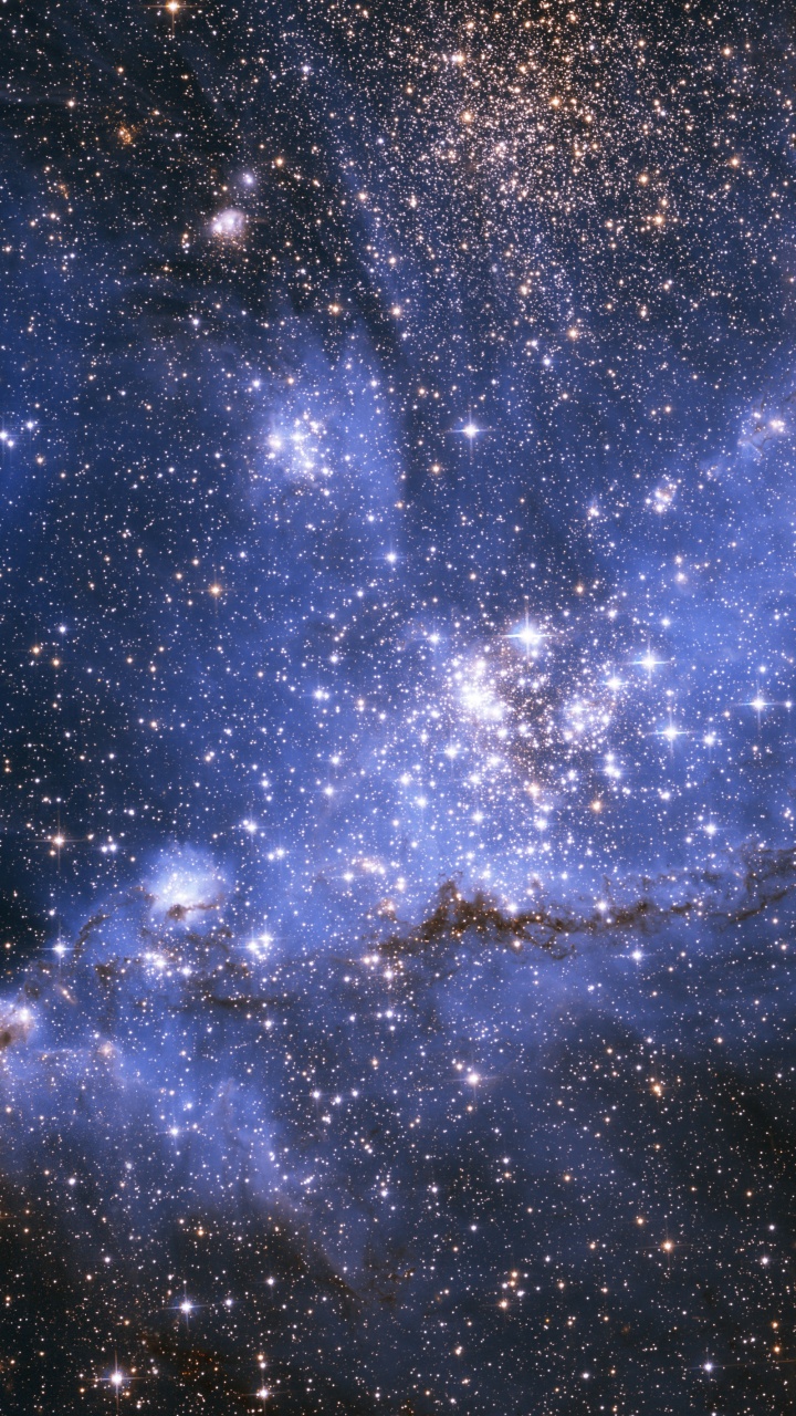 Обои туманность, звездообразование, космический телескоп Хаббл, звезда, Галактика в разрешении 720x1280