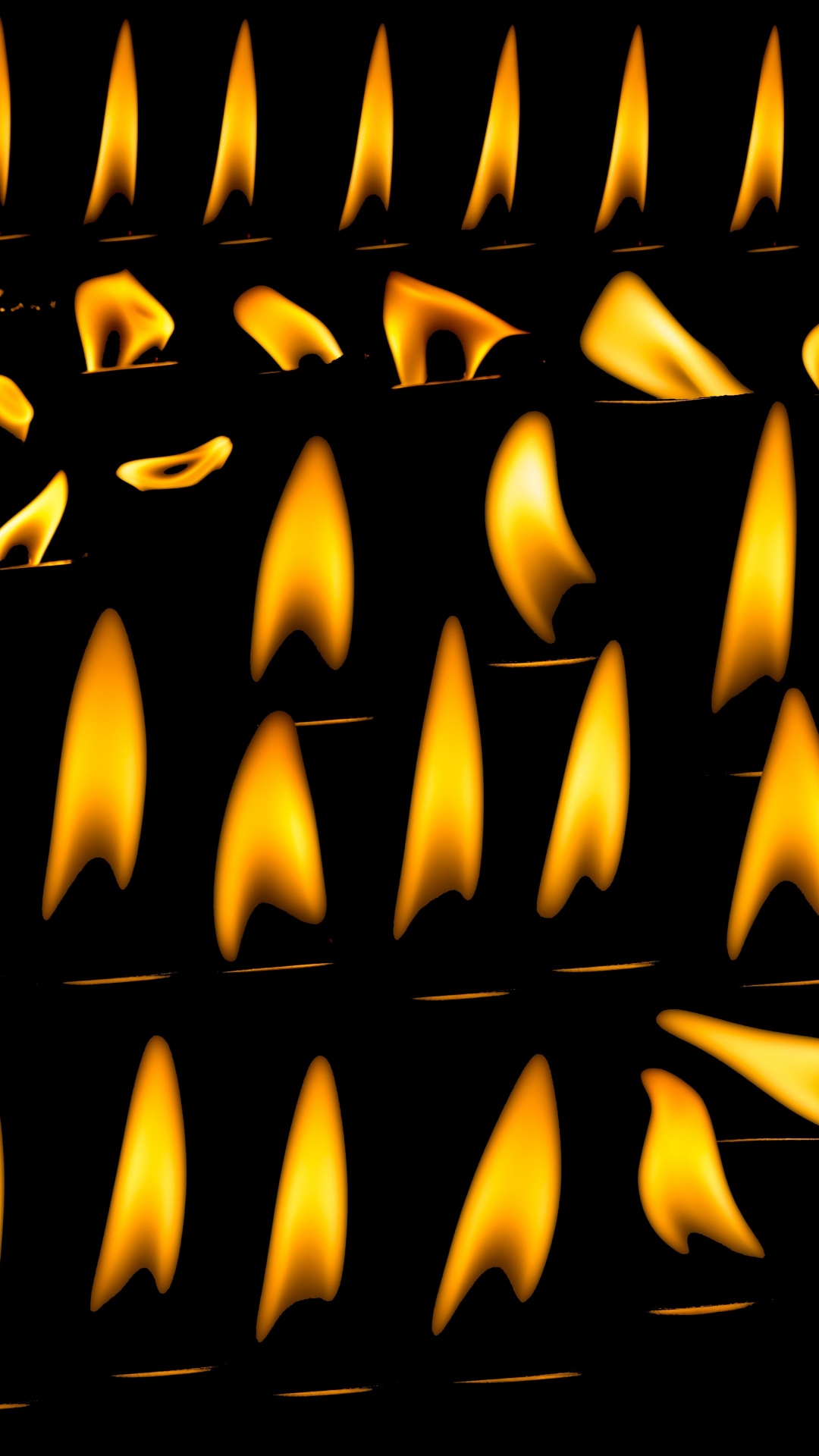 Обои свеча, пламя, свет, текст, графика в разрешении 1080x1920