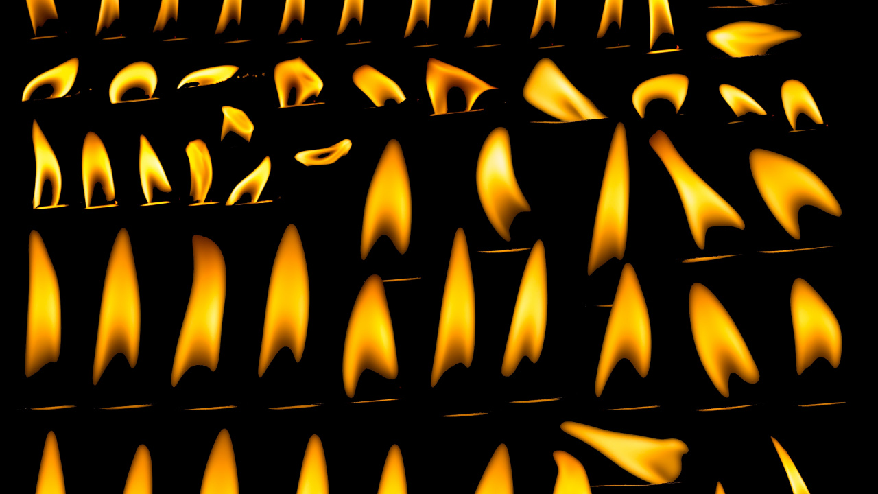 Обои свеча, пламя, свет, текст, графика в разрешении 1280x720