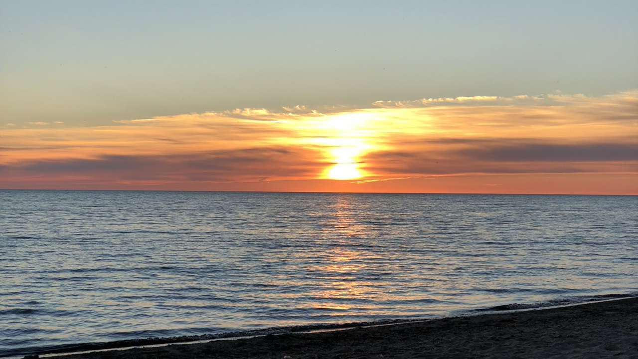 Обои море, пляж заката микуни, ресторан на пляже ипанера, Boeme Beach, жидкость в разрешении 1280x720