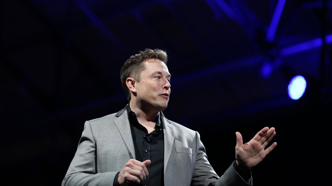 Обои Илон Маск, Tesla Model 3, SpaceX, Представление, музыкальный исполнитель в разрешении 1280x720