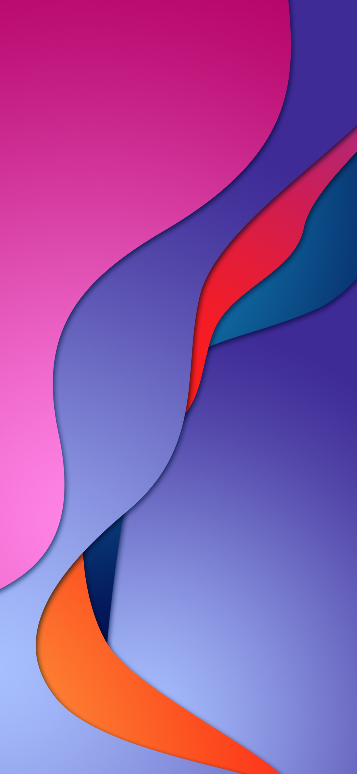 Обои Оранжевый цвет, дизайн, математика, жест, Фиолетовый в разрешении 1242x2688