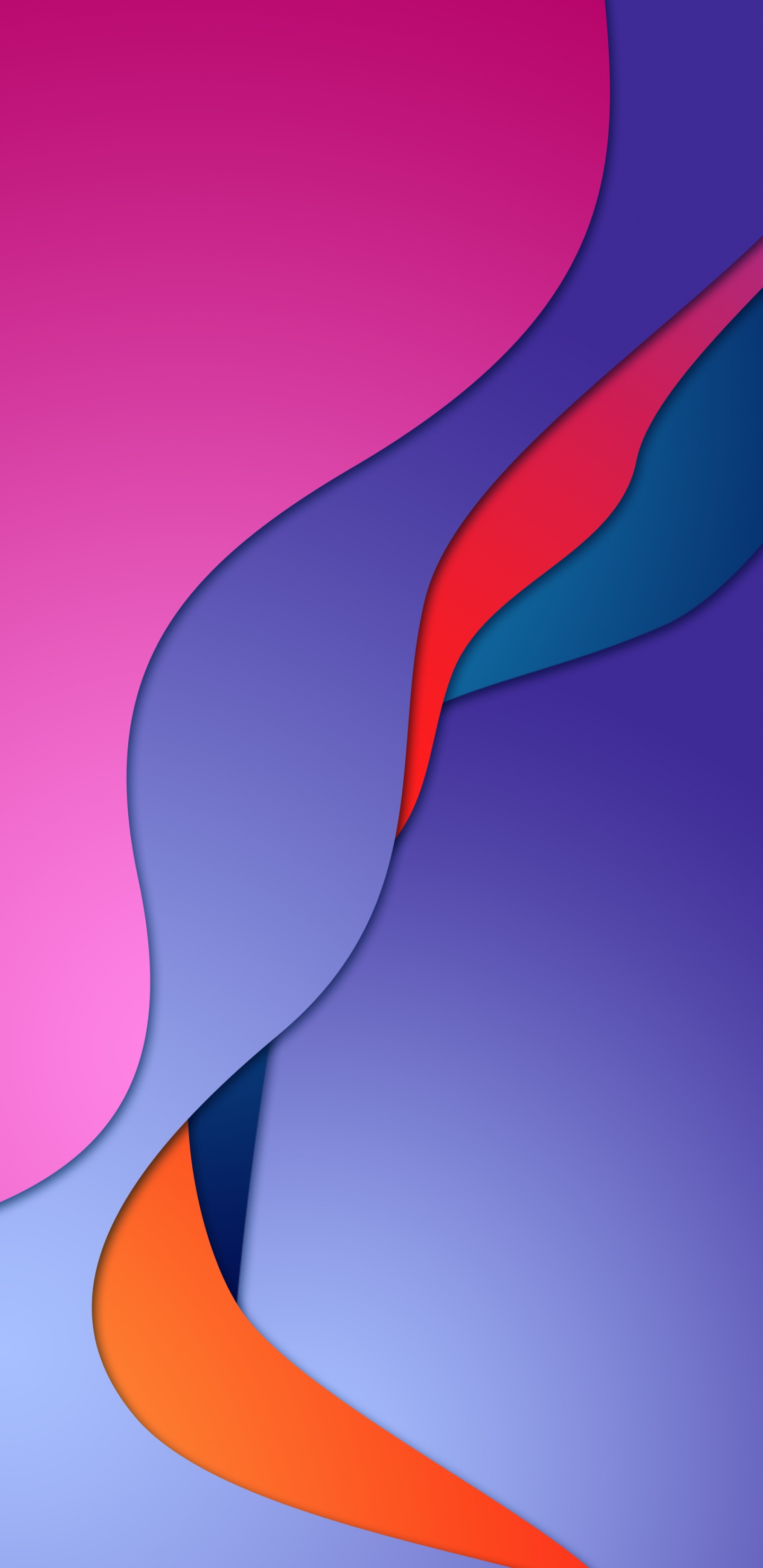 Обои Оранжевый цвет, дизайн, математика, жест, Фиолетовый в разрешении 1440x2960