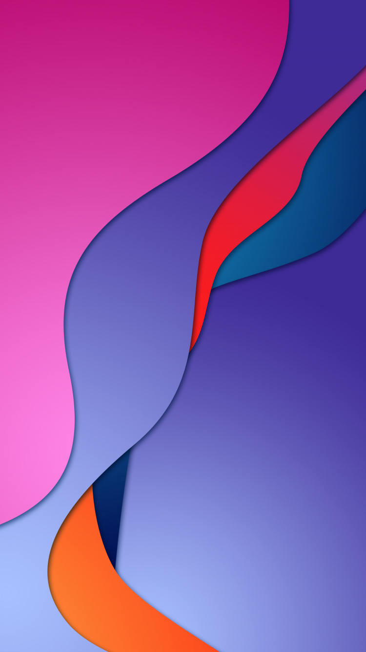 Обои Оранжевый цвет, дизайн, математика, жест, Фиолетовый в разрешении 750x1334