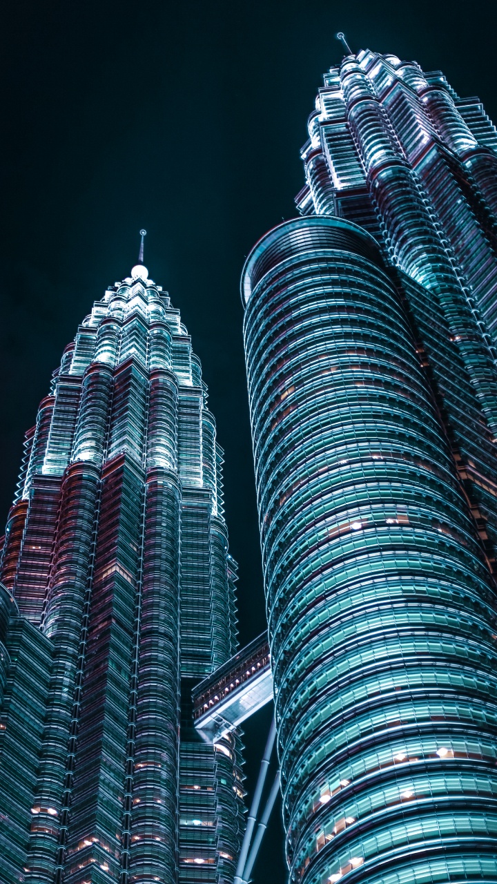 Обои башни-близнецы Петронас, небоскреб, ориентир, вышка, башня в разрешении 720x1280