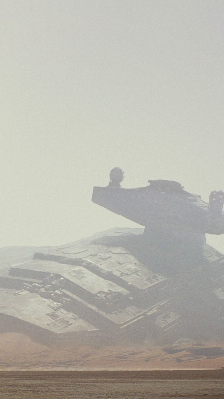 Обои Звездный Разрушитель, звездные войны, песок, пустыня, экорегион в разрешении 720x1280