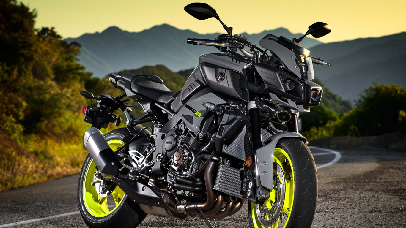 Обои Ямаха мотор Компани, мотоцикл, спортивный мотоцикл, авто, автомобильные шины в разрешении 1366x768