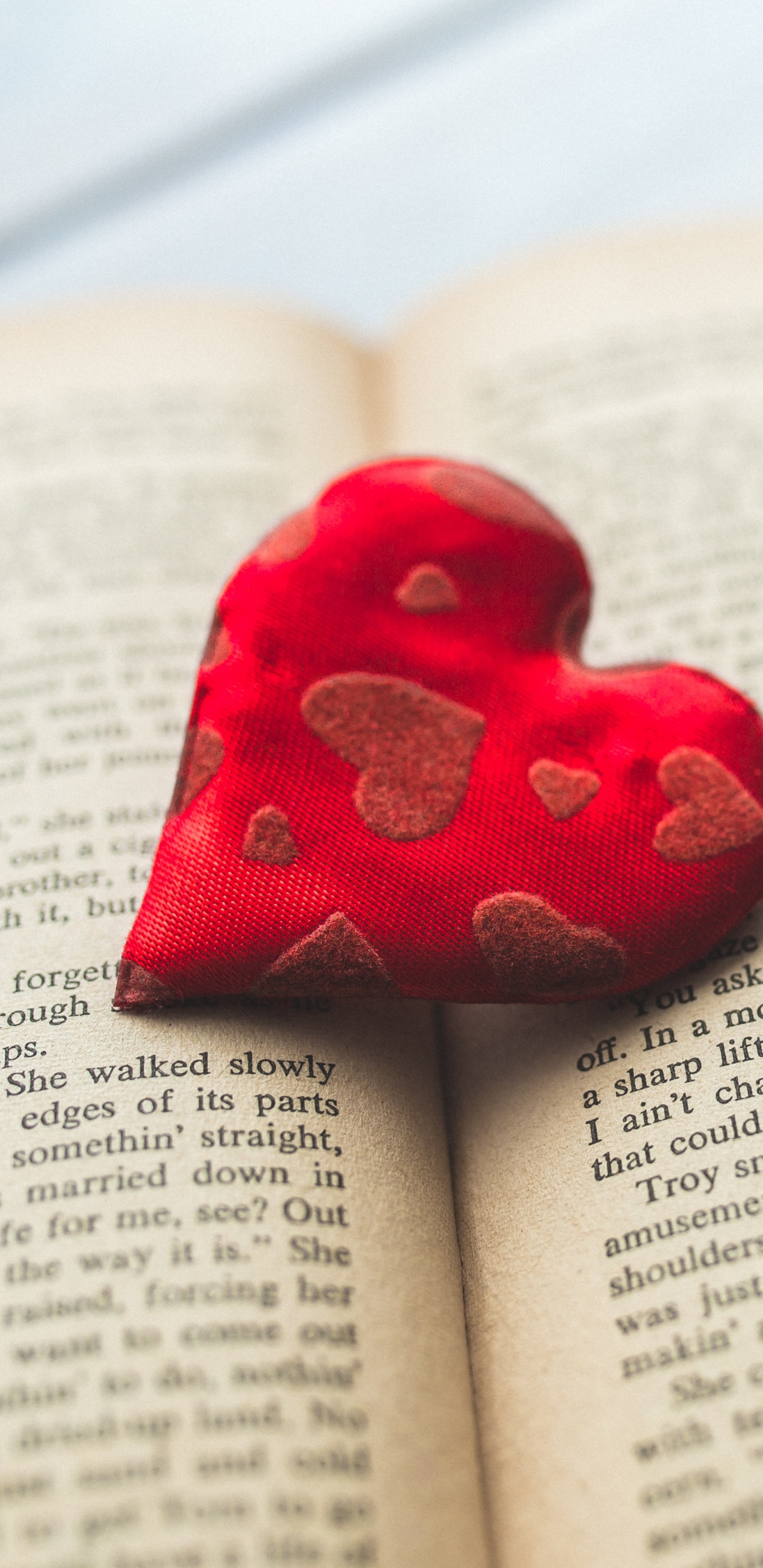 Обои сердце, красный цвет, любовь, модный аксессуар, День Святого Валентина в разрешении 1440x2960