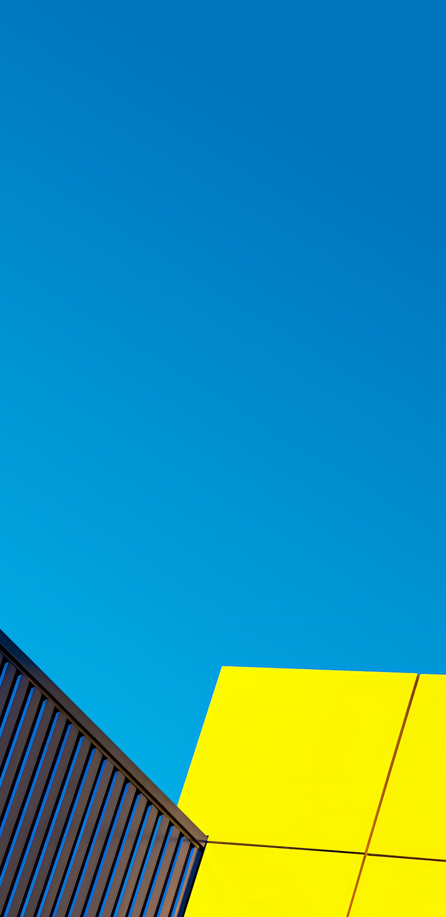 Обои синий, прямоугольник, треугольник, полутона и оттенки, электрик в разрешении 1440x2960