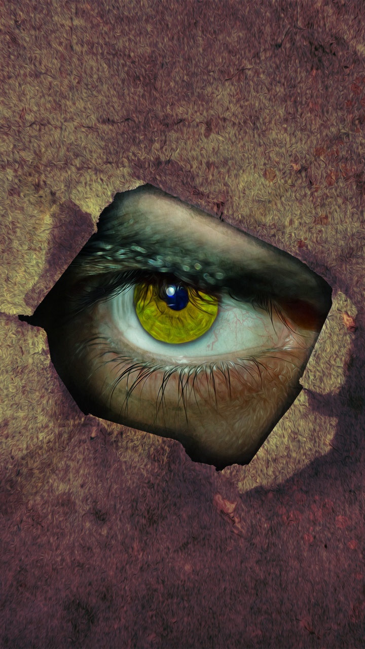 Обои глаз, лицо, зеленый, радужная оболочка, орган в разрешении 720x1280