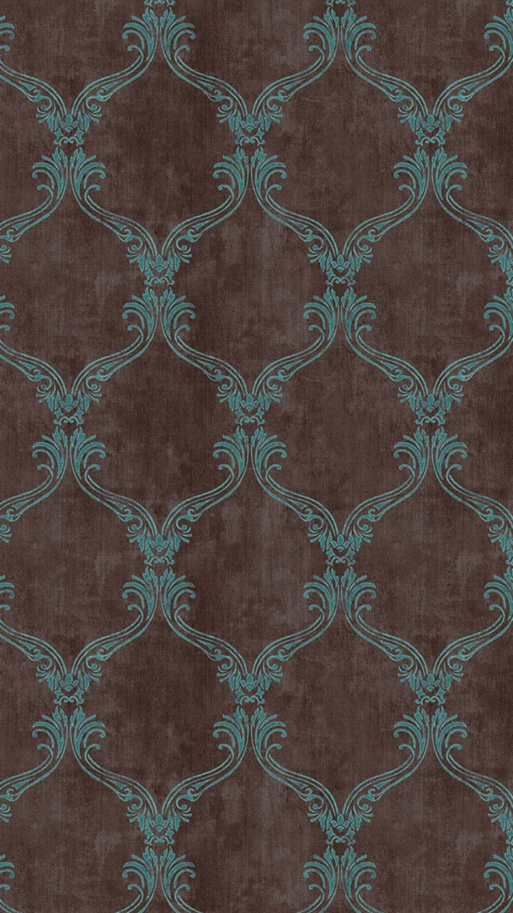 Обои орнамент, текстура, дизайн, коричневый цвет, узор в разрешении 750x1334