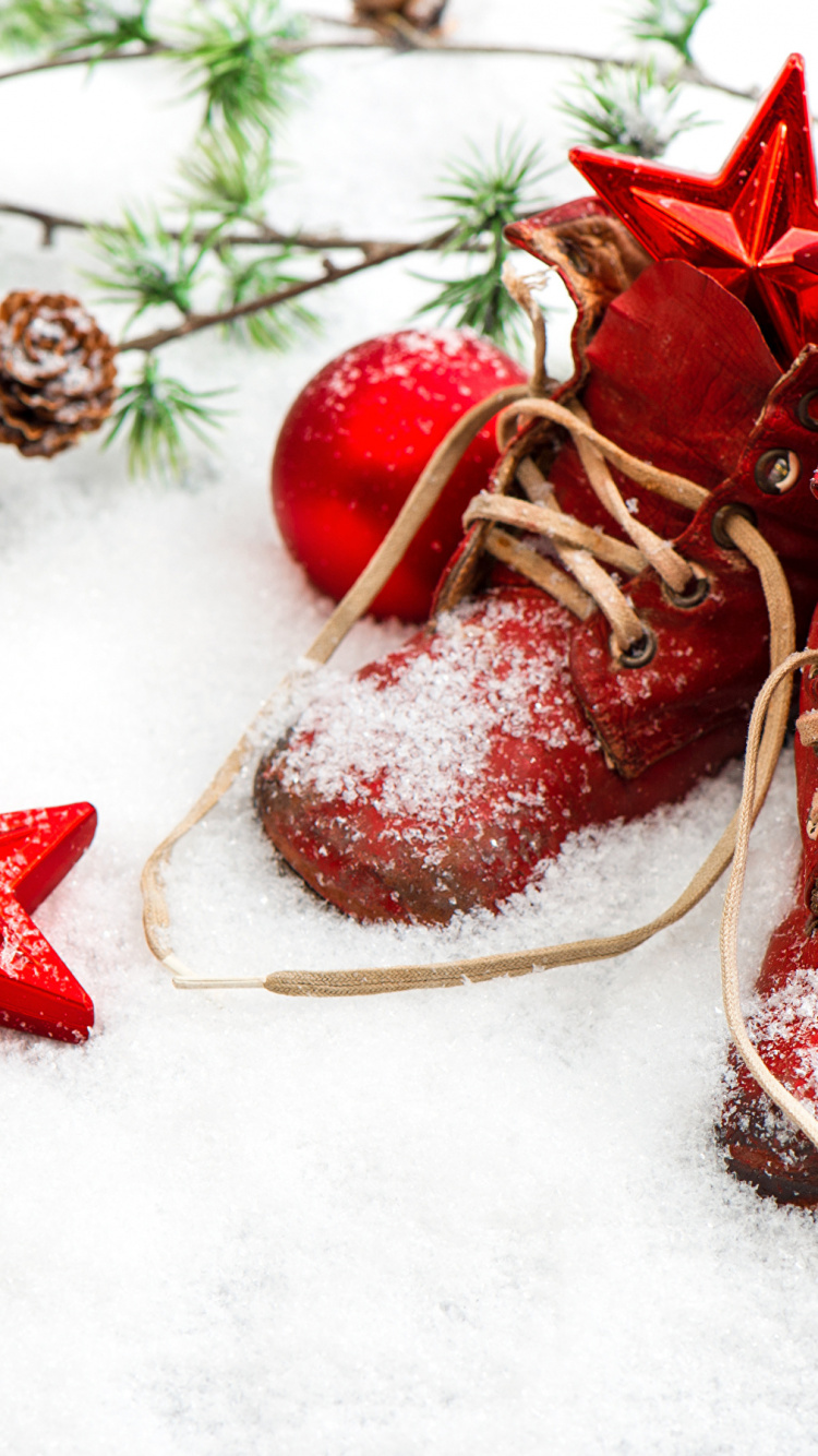 Обои рождественский орнамент, Рождественские украшения, Рождественский день, елка, Рождество в разрешении 750x1334