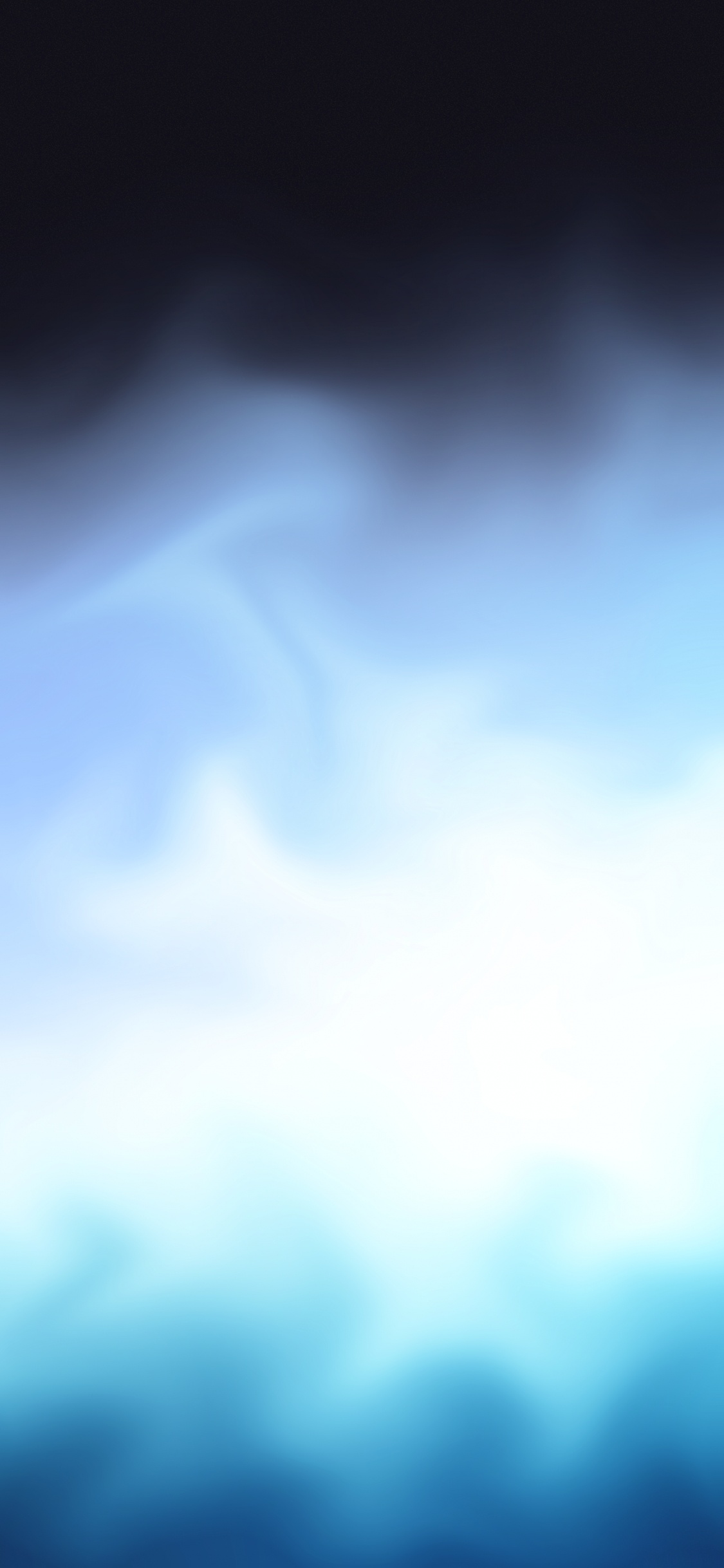 Обои бирюзовый м, синий, облако, Аква, электрик в разрешении 1125x2436