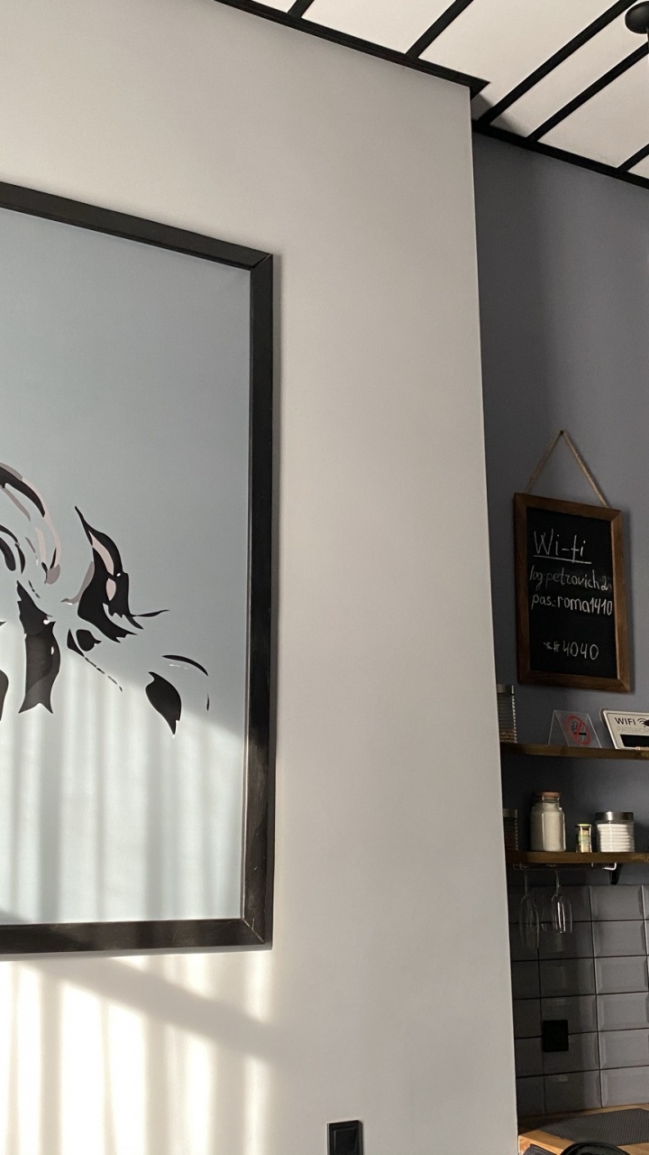 Обои арт, художественный музей, художественная выставка, стена, комната в разрешении 720x1280